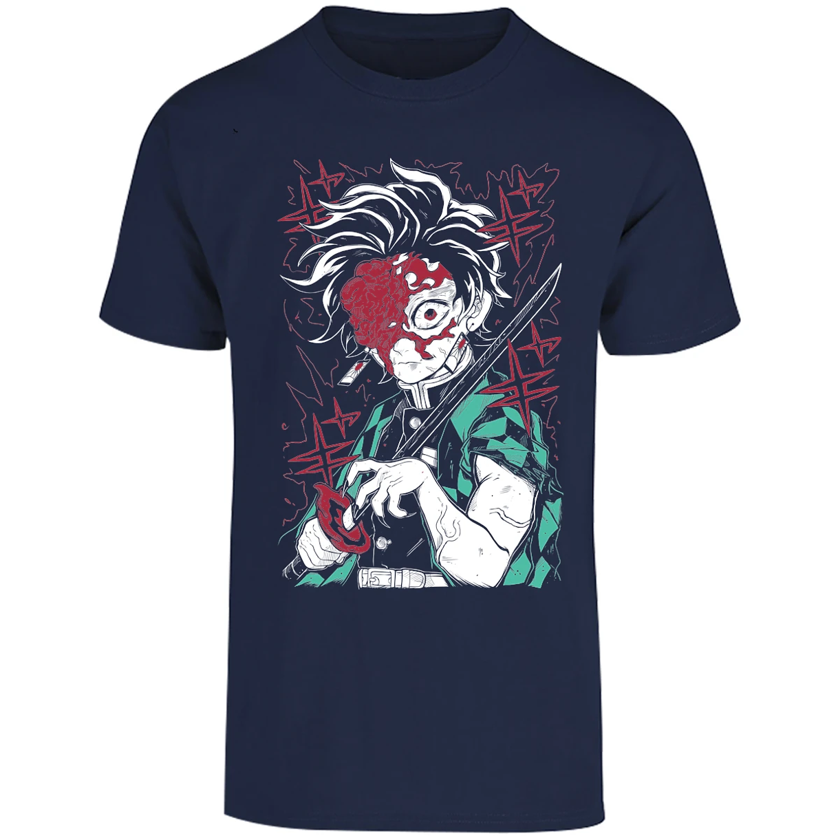 Playera Demon Slayer Tanjiro Demon para Adulto 12