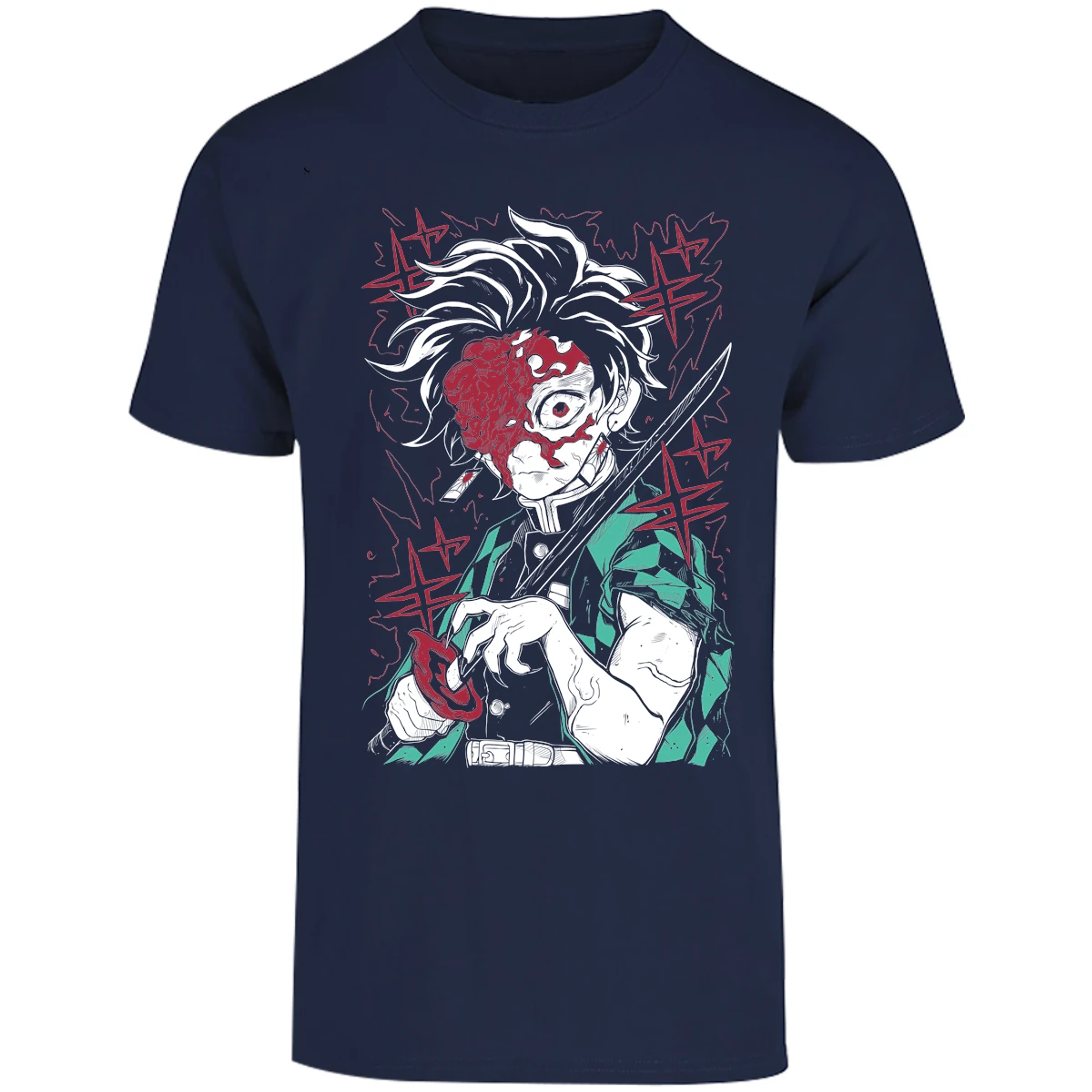 Playera Demon Slayer Tanjiro Demon para Adulto 12