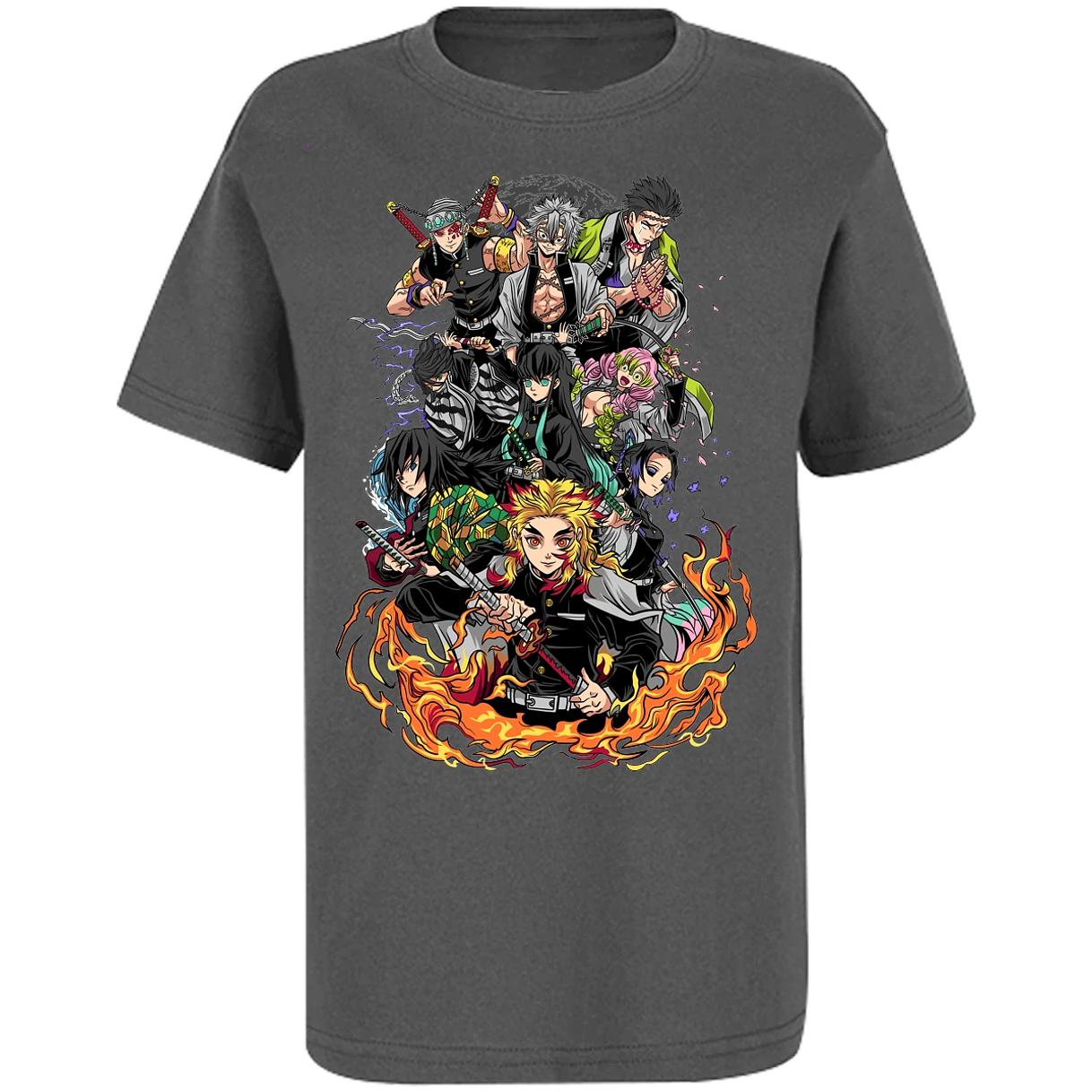 Playera Demon Slayer Pilares Kimetsu para Niño 17