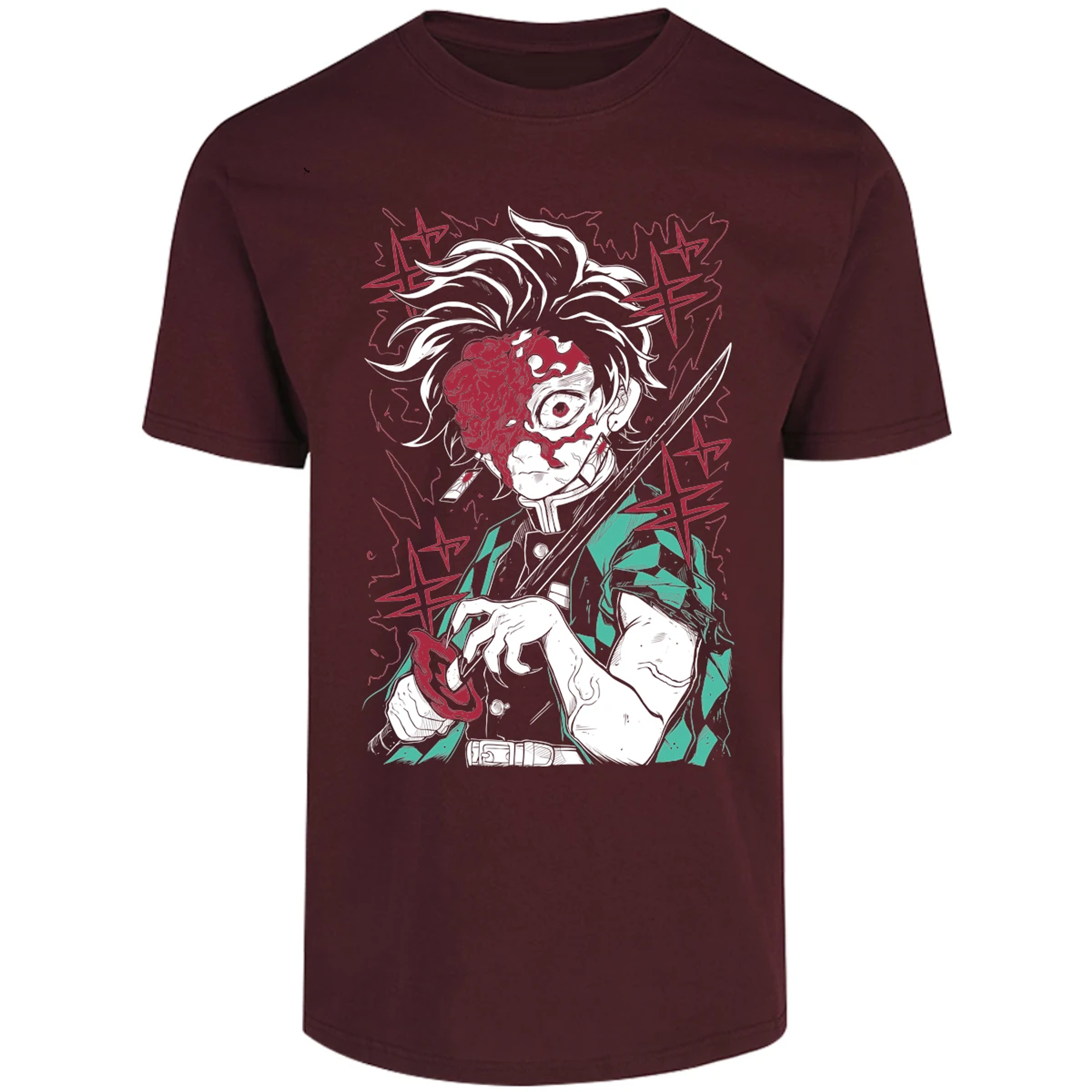 Playera Demon Slayer Tanjiro Demon para Adulto 18