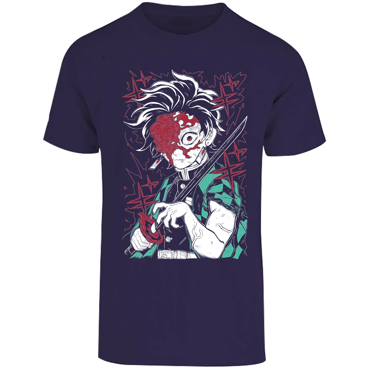 Playera Demon Slayer Tanjiro Demon para Adulto 30
