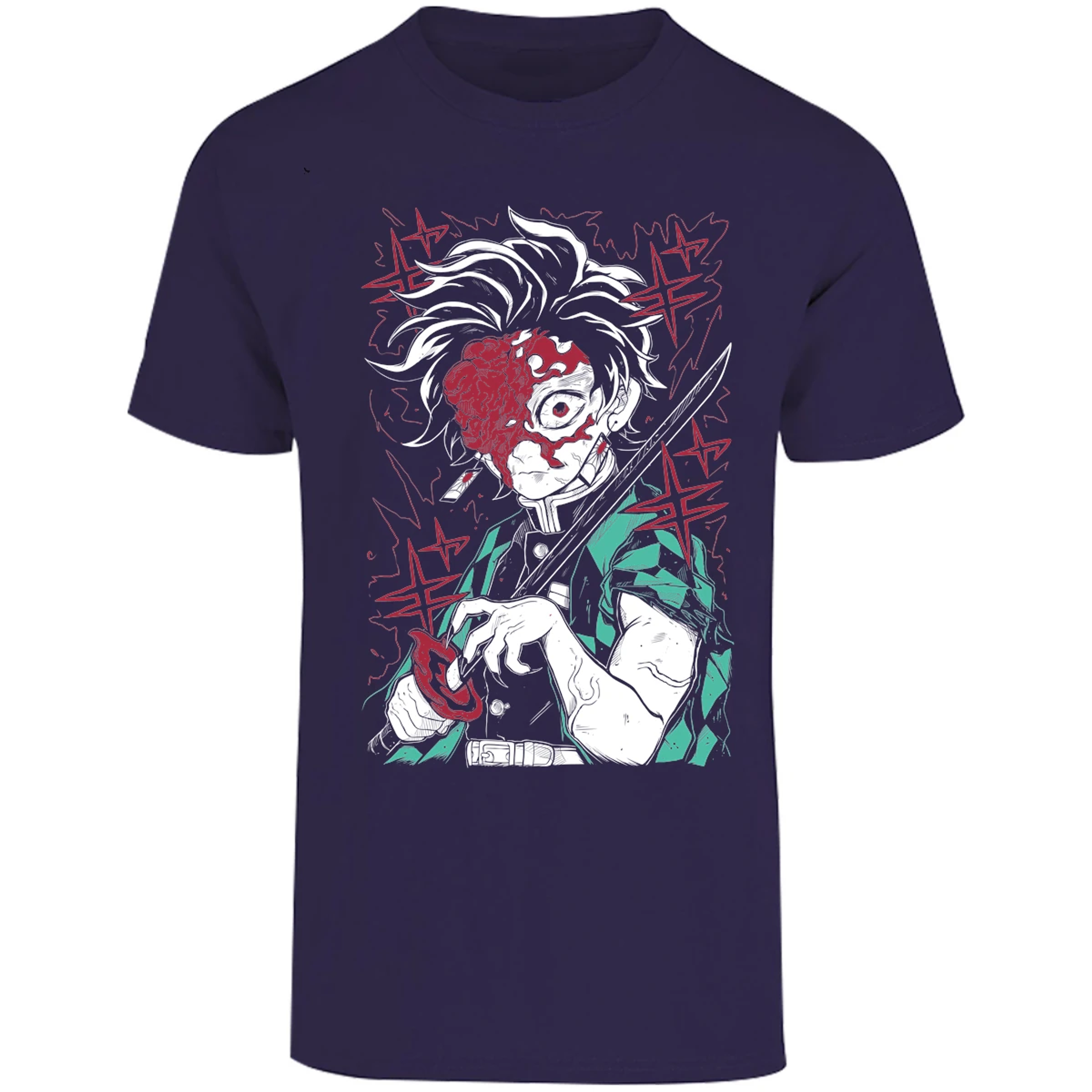 Playera Demon Slayer Tanjiro Demon para Adulto 30