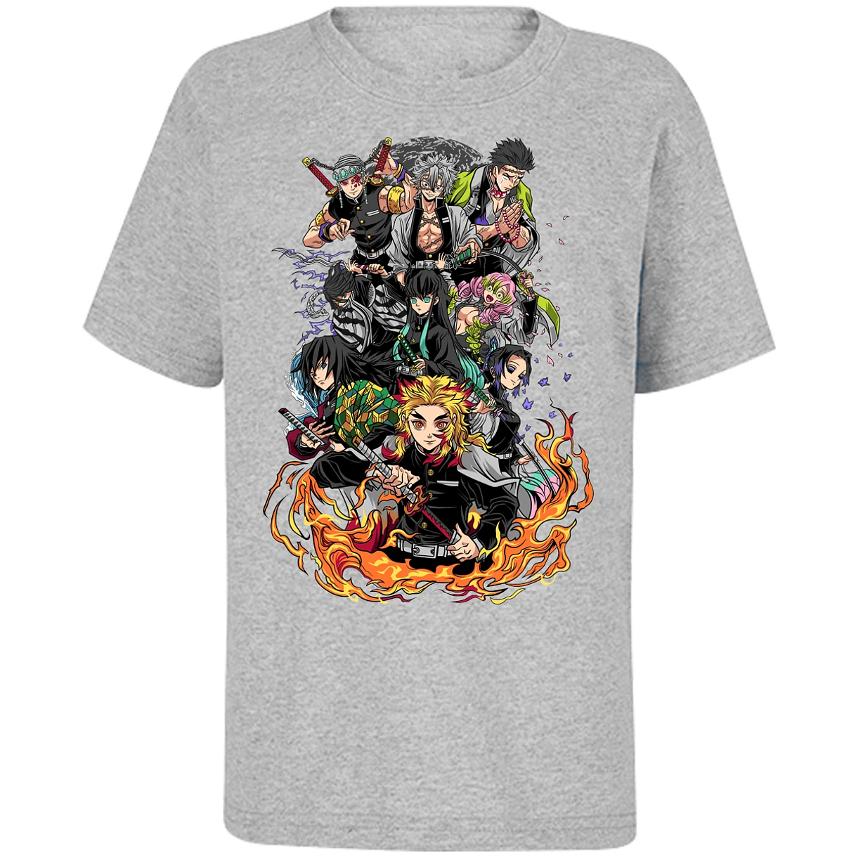 Playera Demon Slayer Pilares Kimetsu para Niño 8