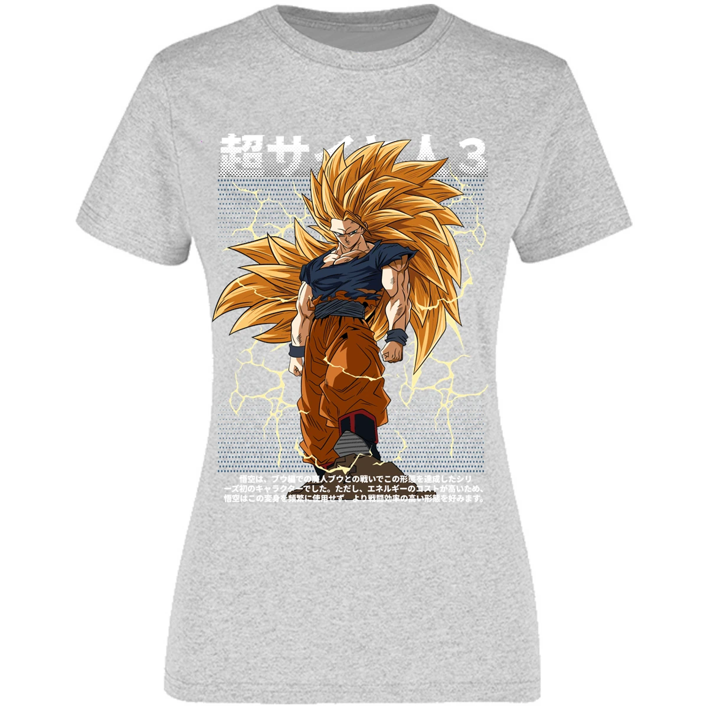 Blusa Dragon Ball Goku Ssj3 Anime Blusa para Mujer 10
