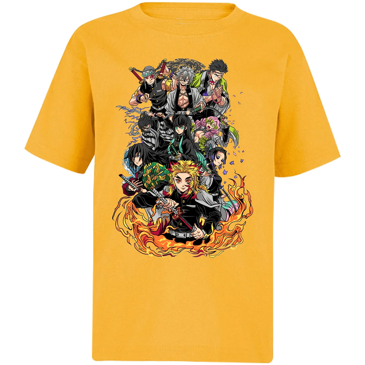 Playera Demon Slayer Pilares Kimetsu para Niño 15