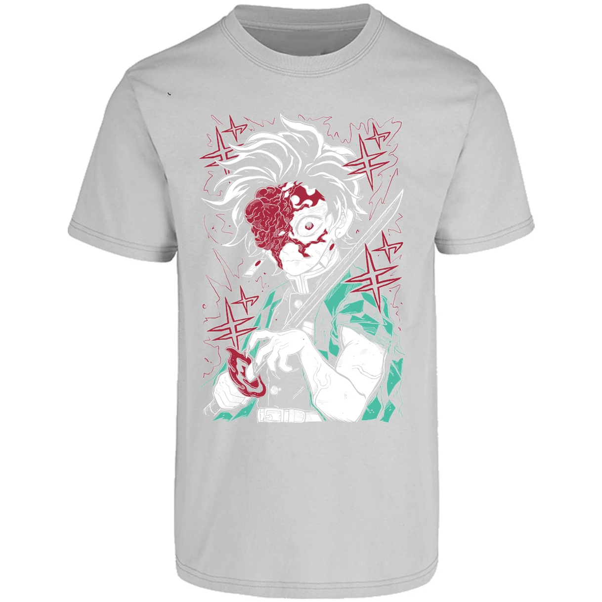 Playera Demon Slayer Tanjiro Demon para Adulto 17