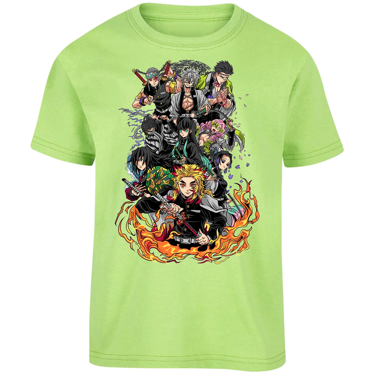 Playera Demon Slayer Pilares Kimetsu para Niño 14