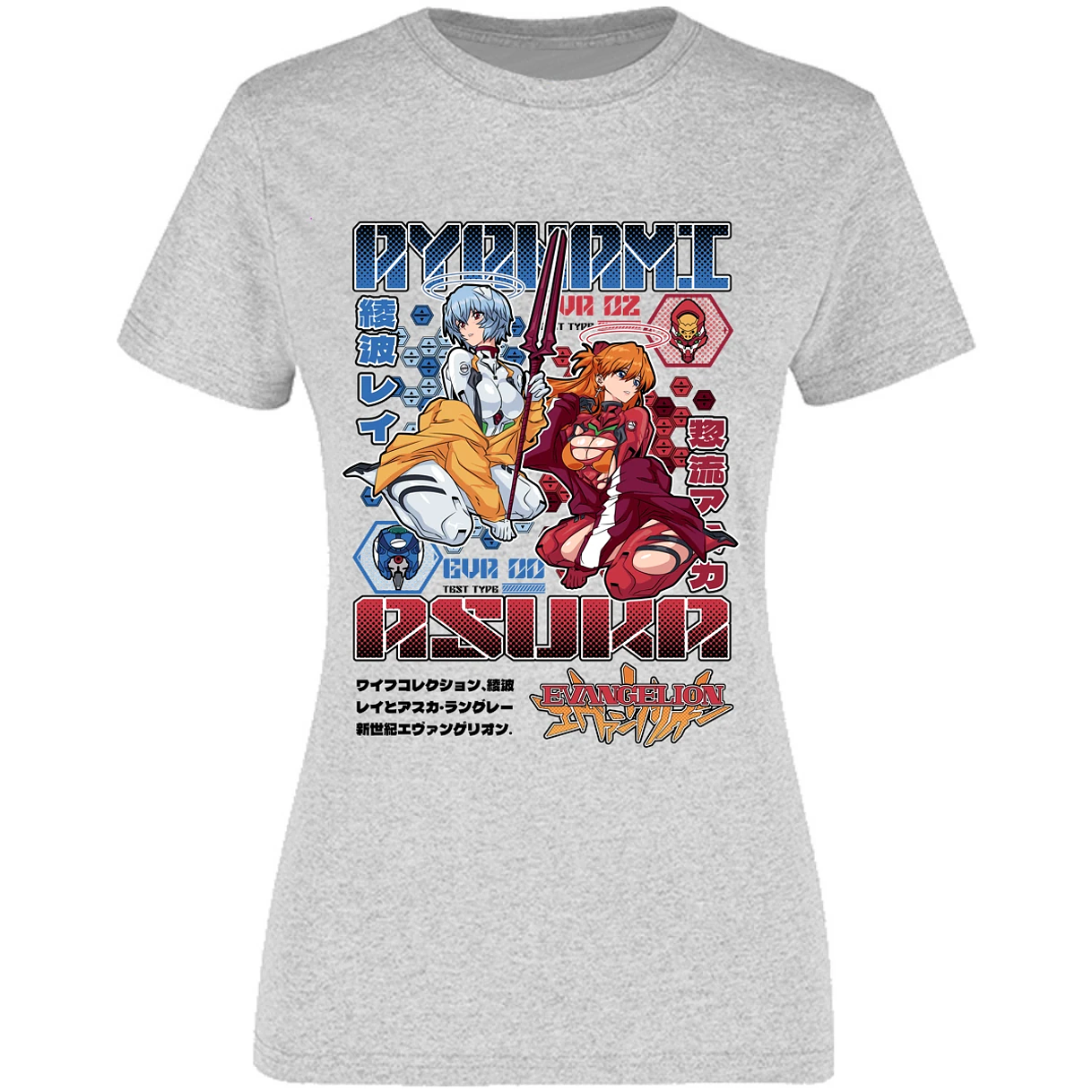 Blusa Evangelion Evangelion Anime Blusa para Mujer 17