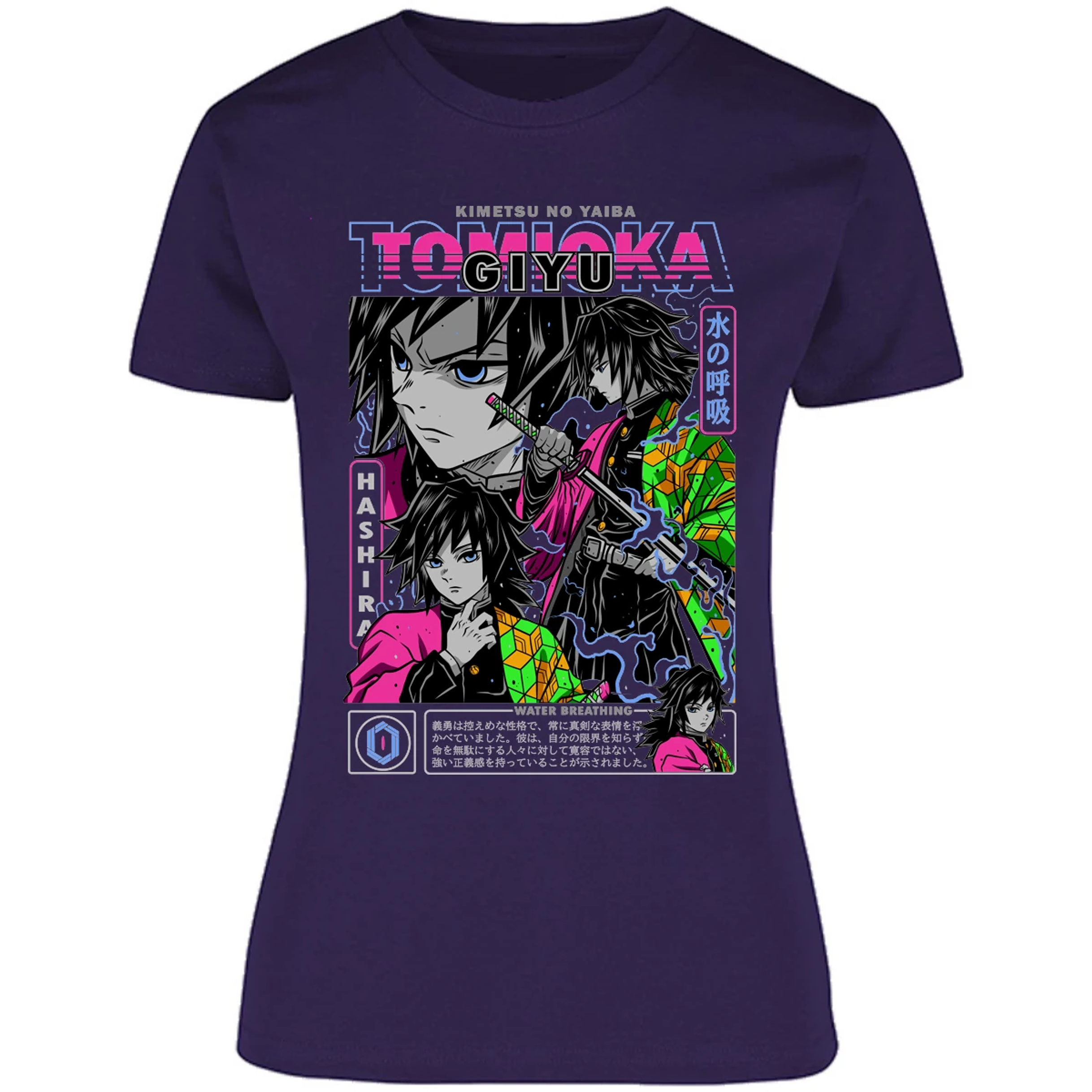 Blusa Demon Slayer Tomioka Blusa para Mujer 9