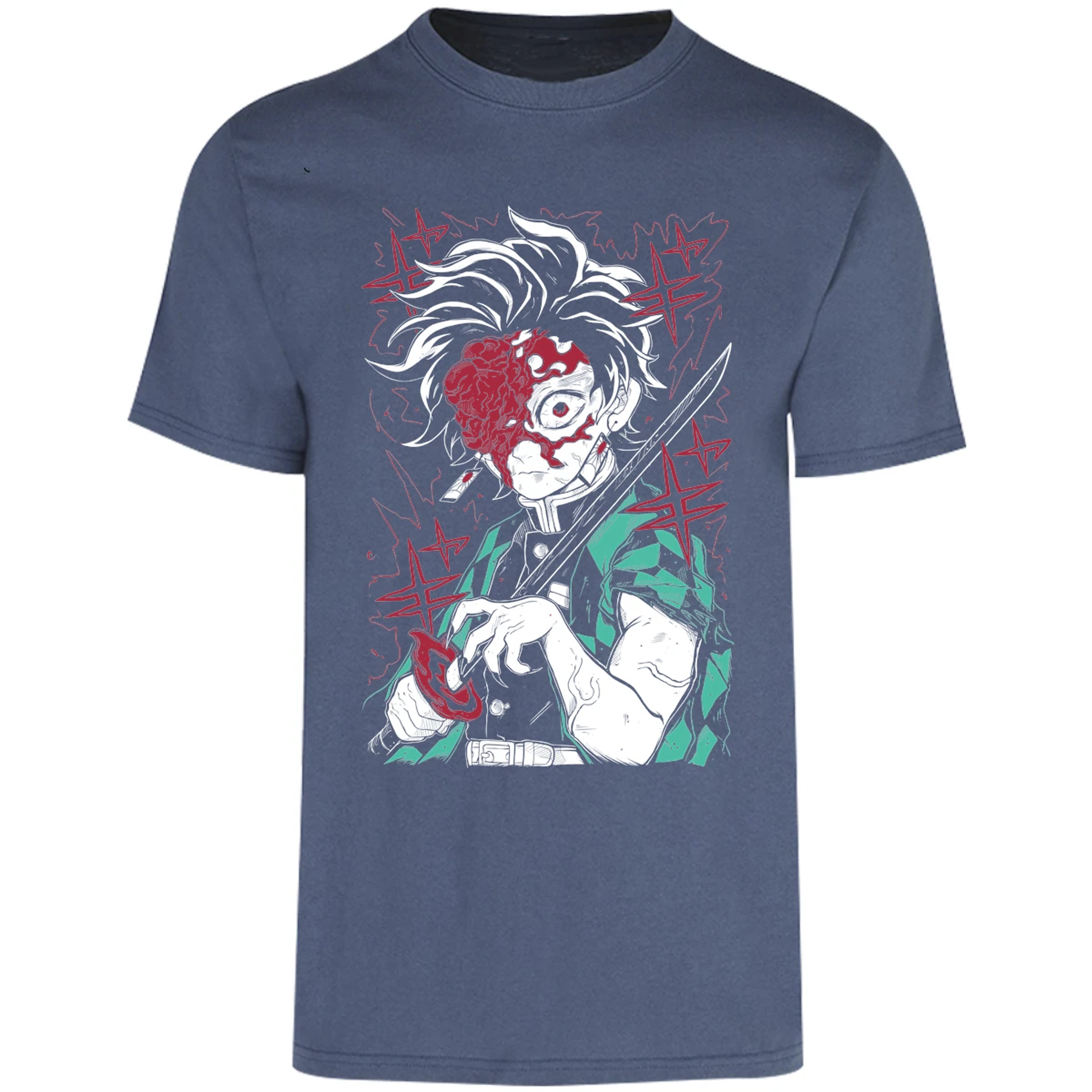 Playera Demon Slayer Tanjiro Demon para Adulto 4