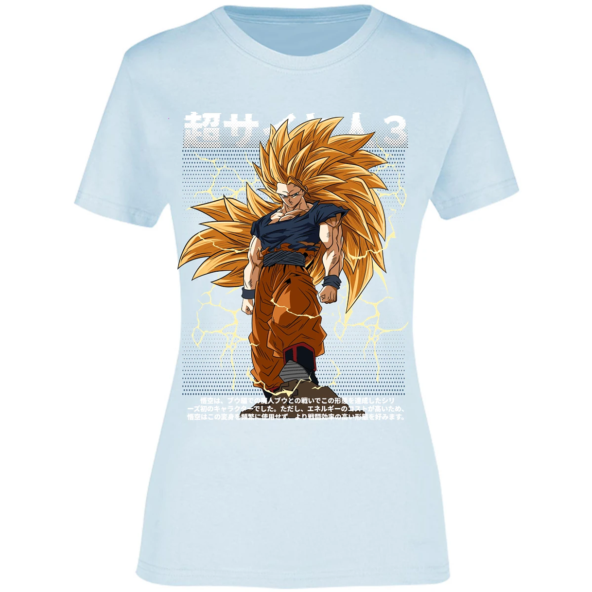 Blusa Dragon Ball Goku Ssj3 Anime Blusa para Mujer 9