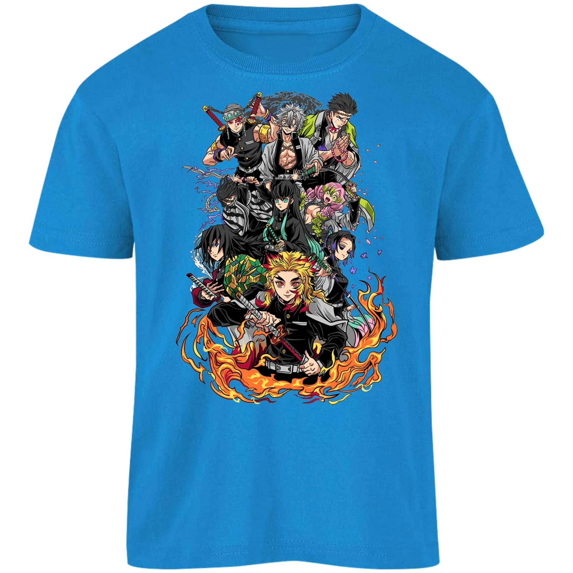 Playera Demon Slayer Pilares Kimetsu para Niño 4