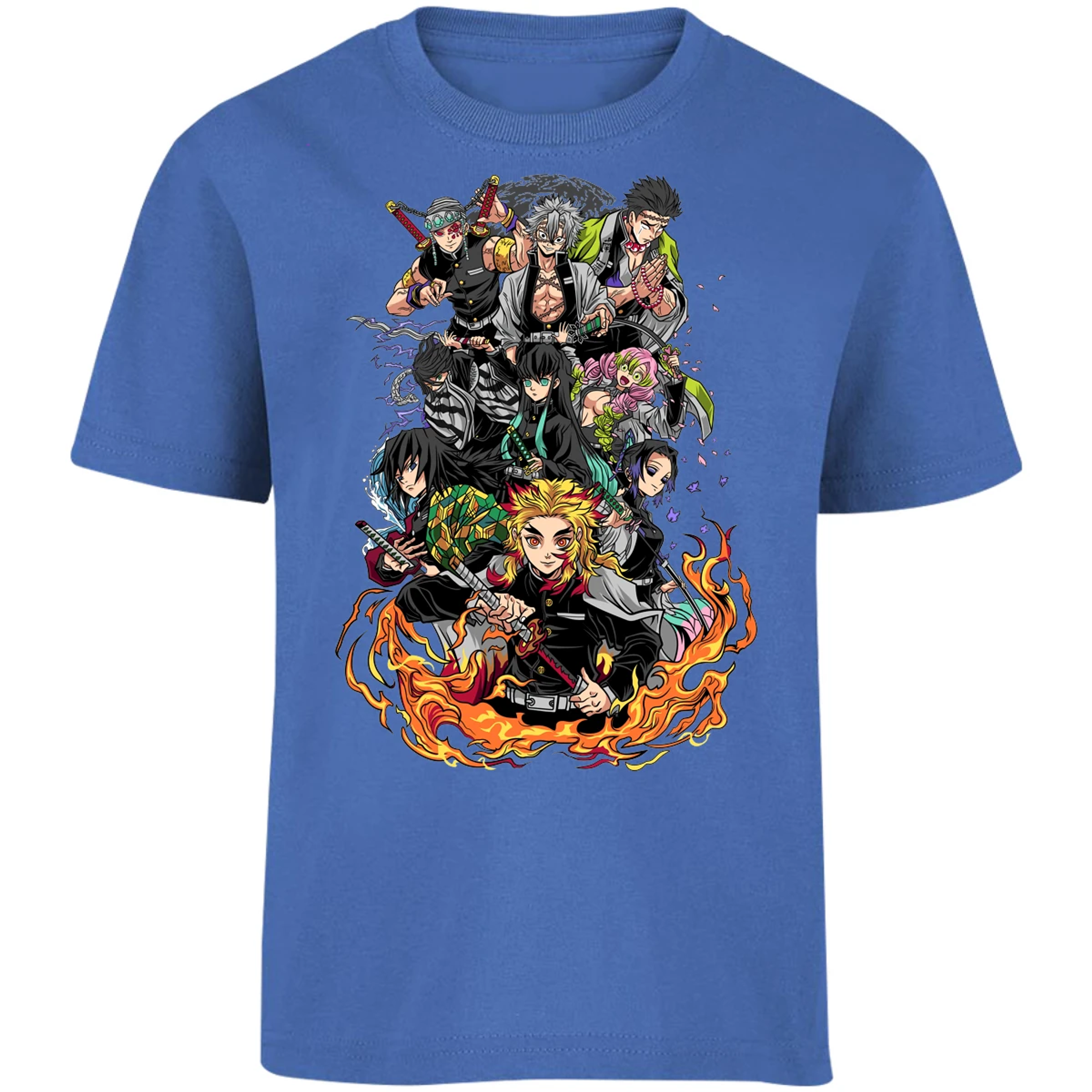 Playera Demon Slayer Pilares Kimetsu para Niño 9
