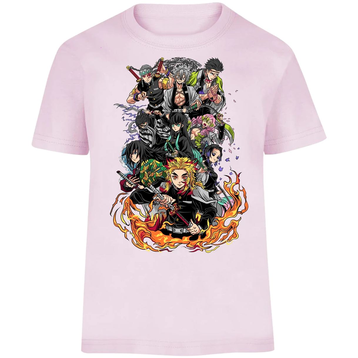 Playera Demon Slayer Pilares Kimetsu para Niño 13