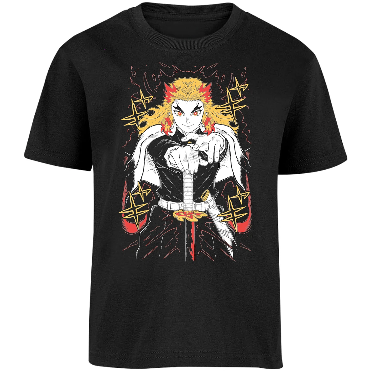 Playera Demon Slayer Rengoku para Niño 16