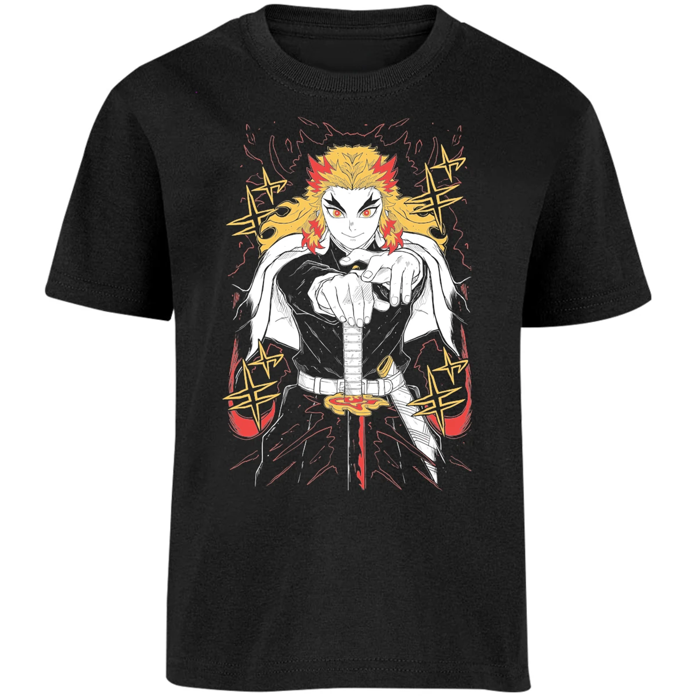 Playera Demon Slayer Rengoku para Niño 16