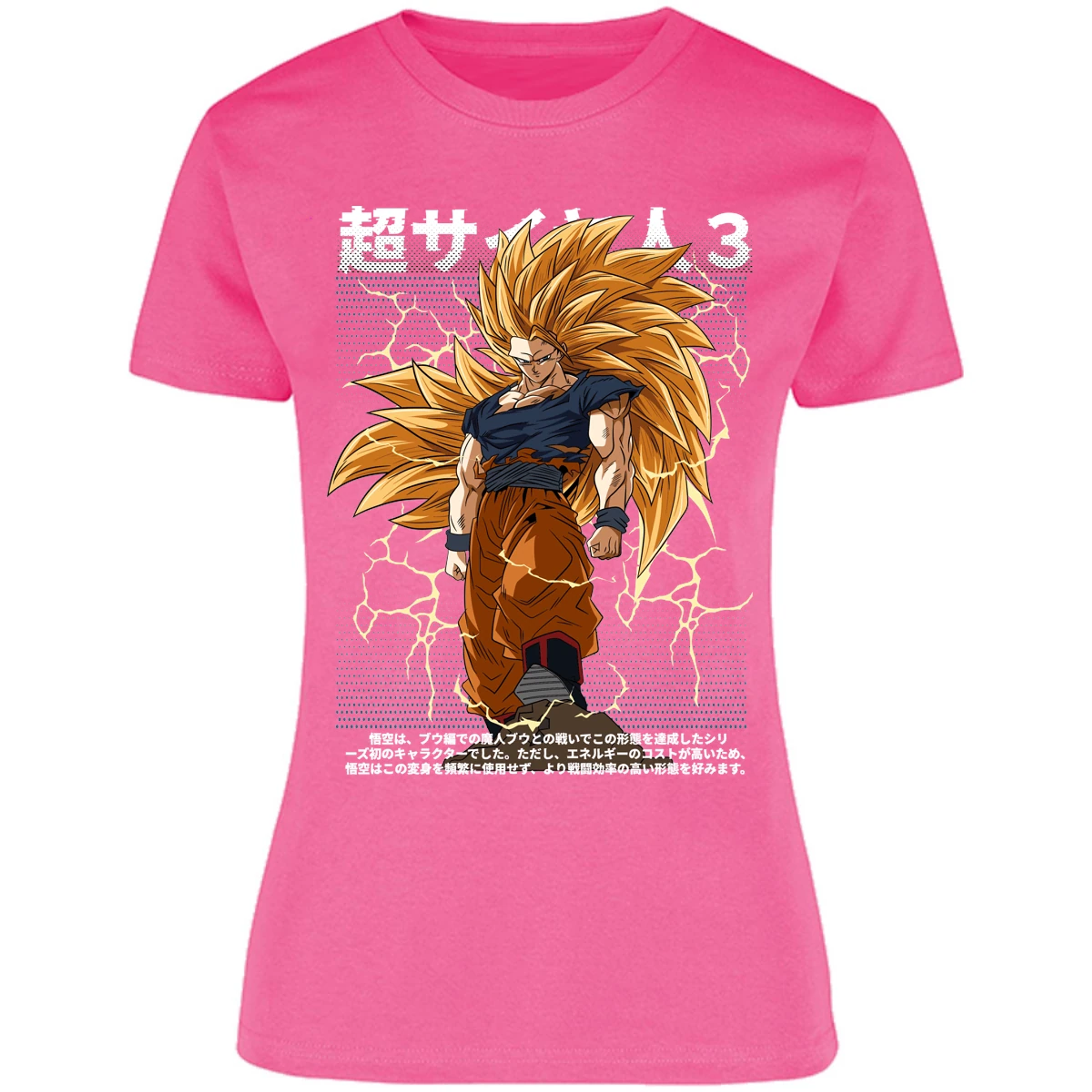 Blusa Dragon Ball Goku Ssj3 Anime Blusa para Mujer 16
