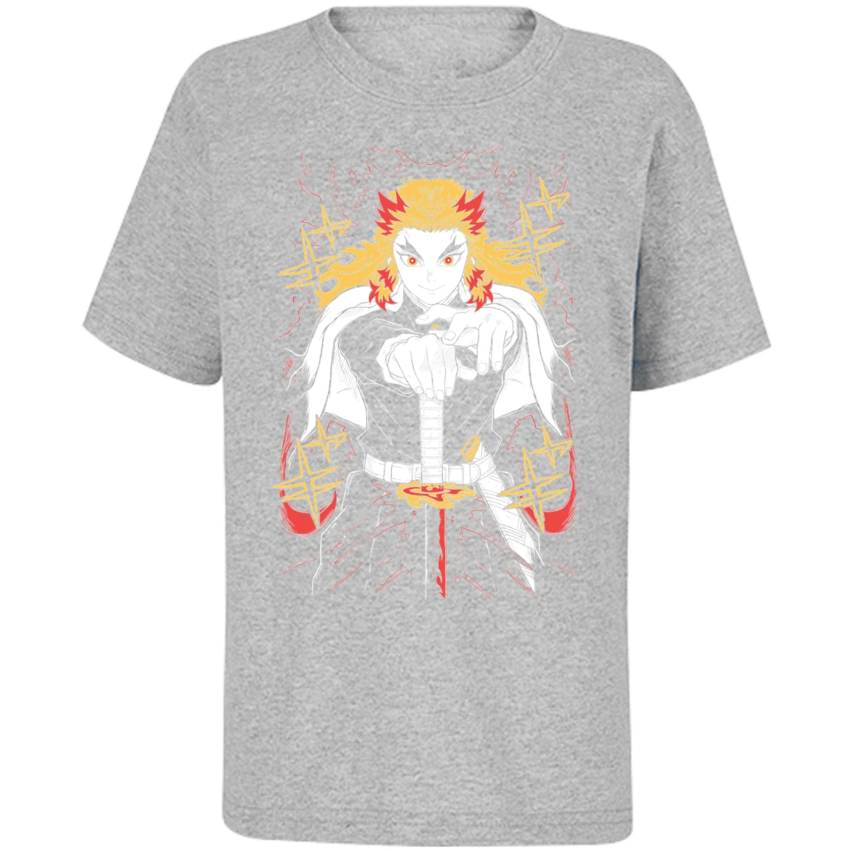 Playera Demon Slayer Rengoku para Niño 10