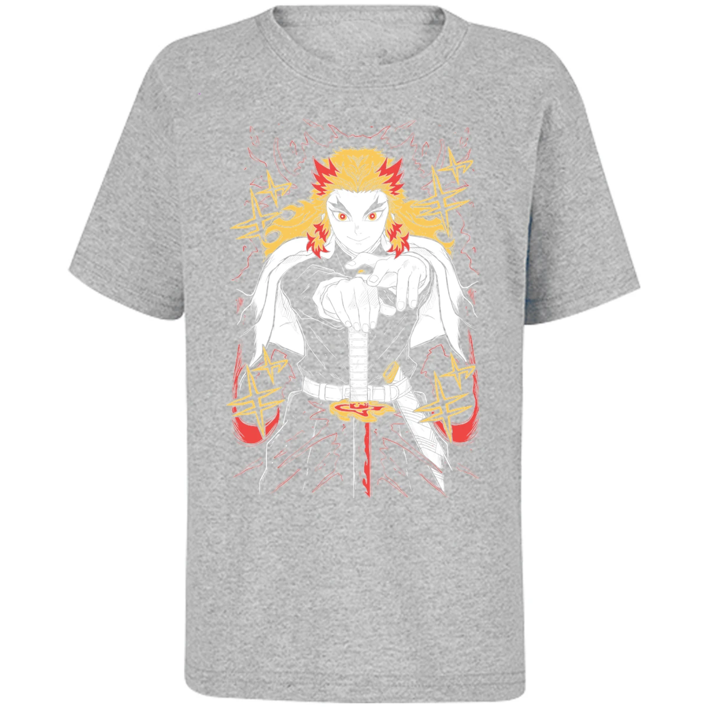 Playera Demon Slayer Rengoku para Niño 10