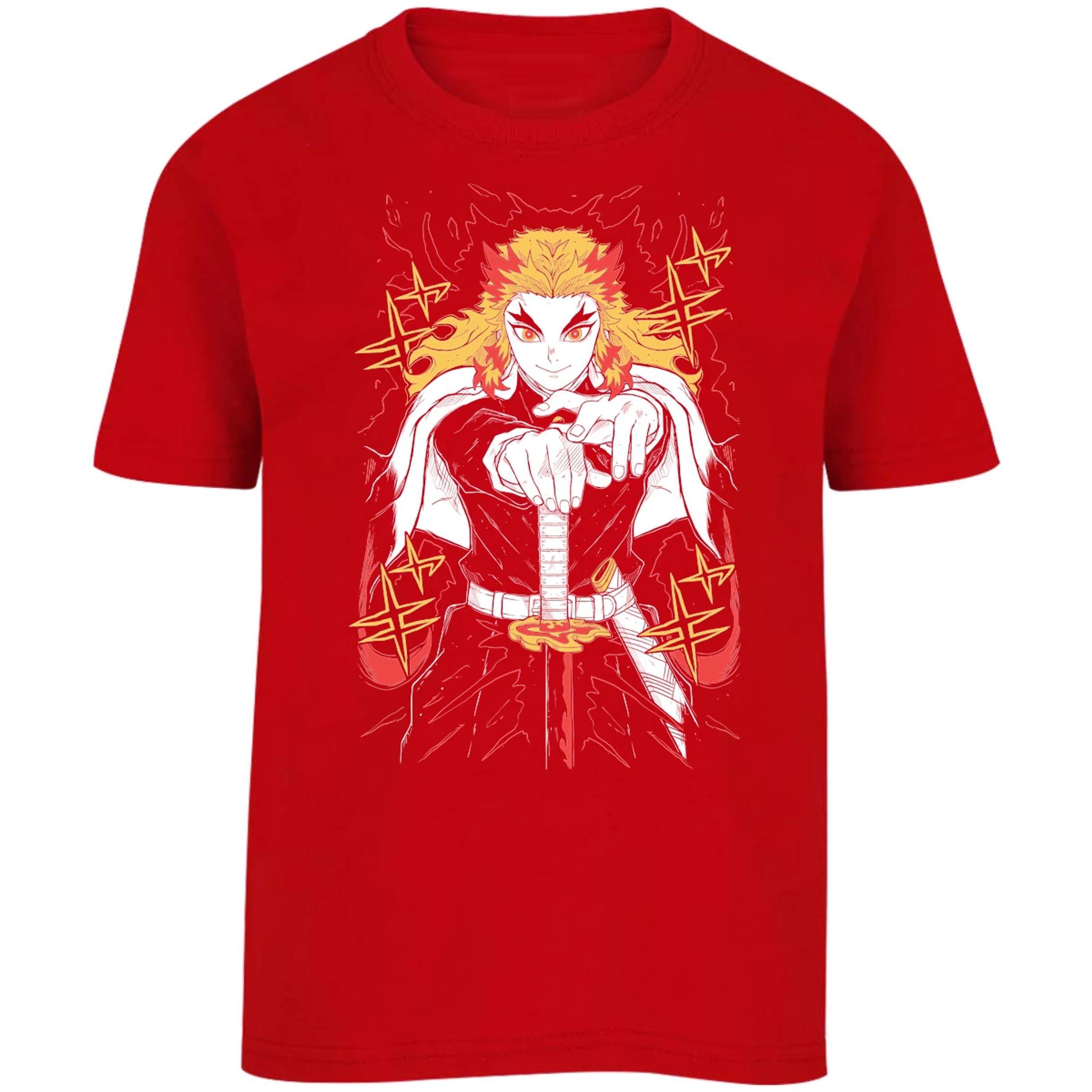 Playera Demon Slayer Rengoku para Niño 2