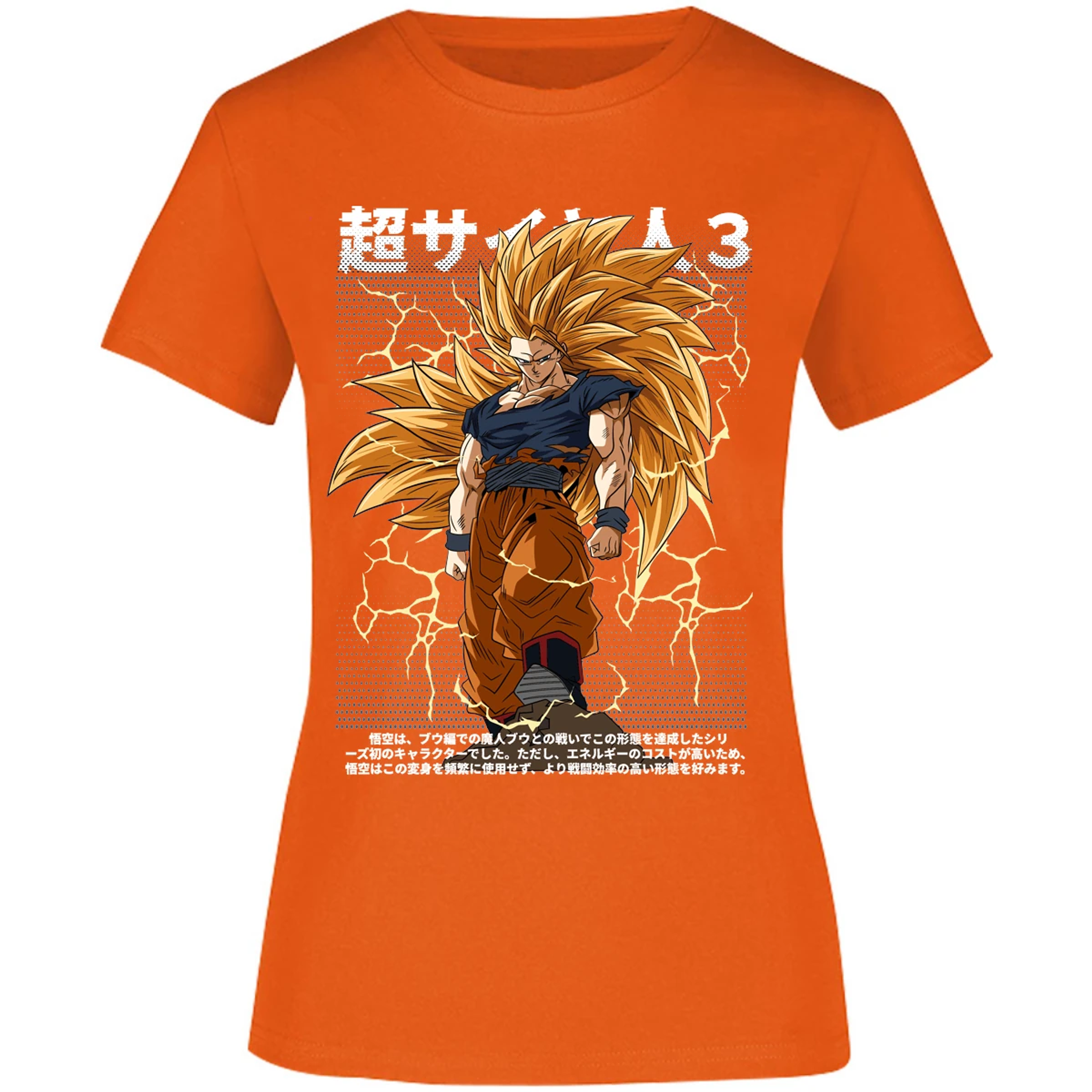 Blusa Dragon Ball Goku Ssj3 Anime Blusa para Mujer 8