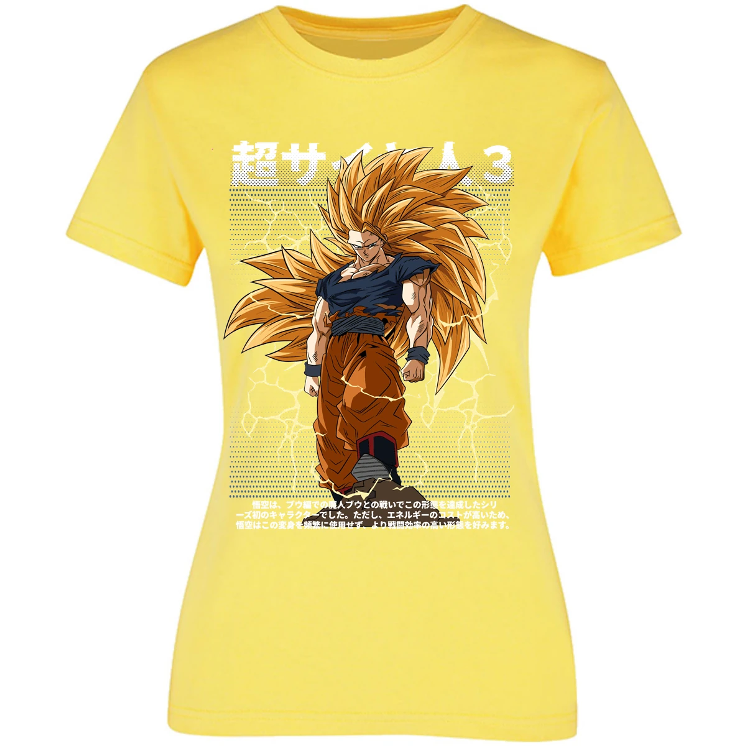 Blusa Dragon Ball Goku Ssj3 Anime Blusa para Mujer 14