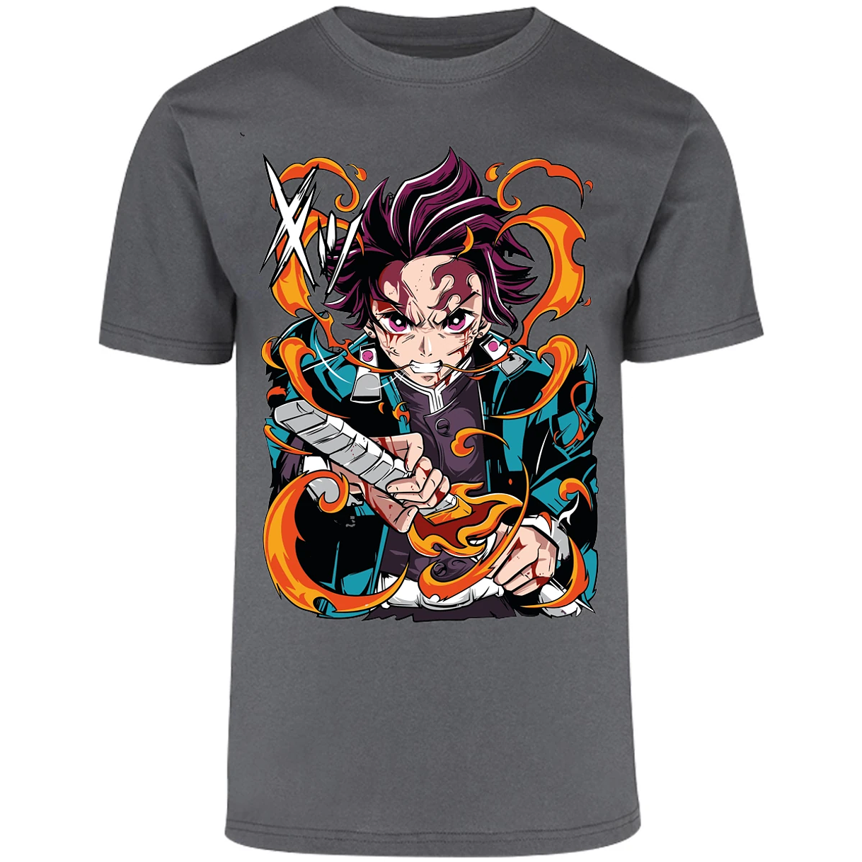 Playera Demon Slayer Tanjiro Kamado Breath para Adulto 30