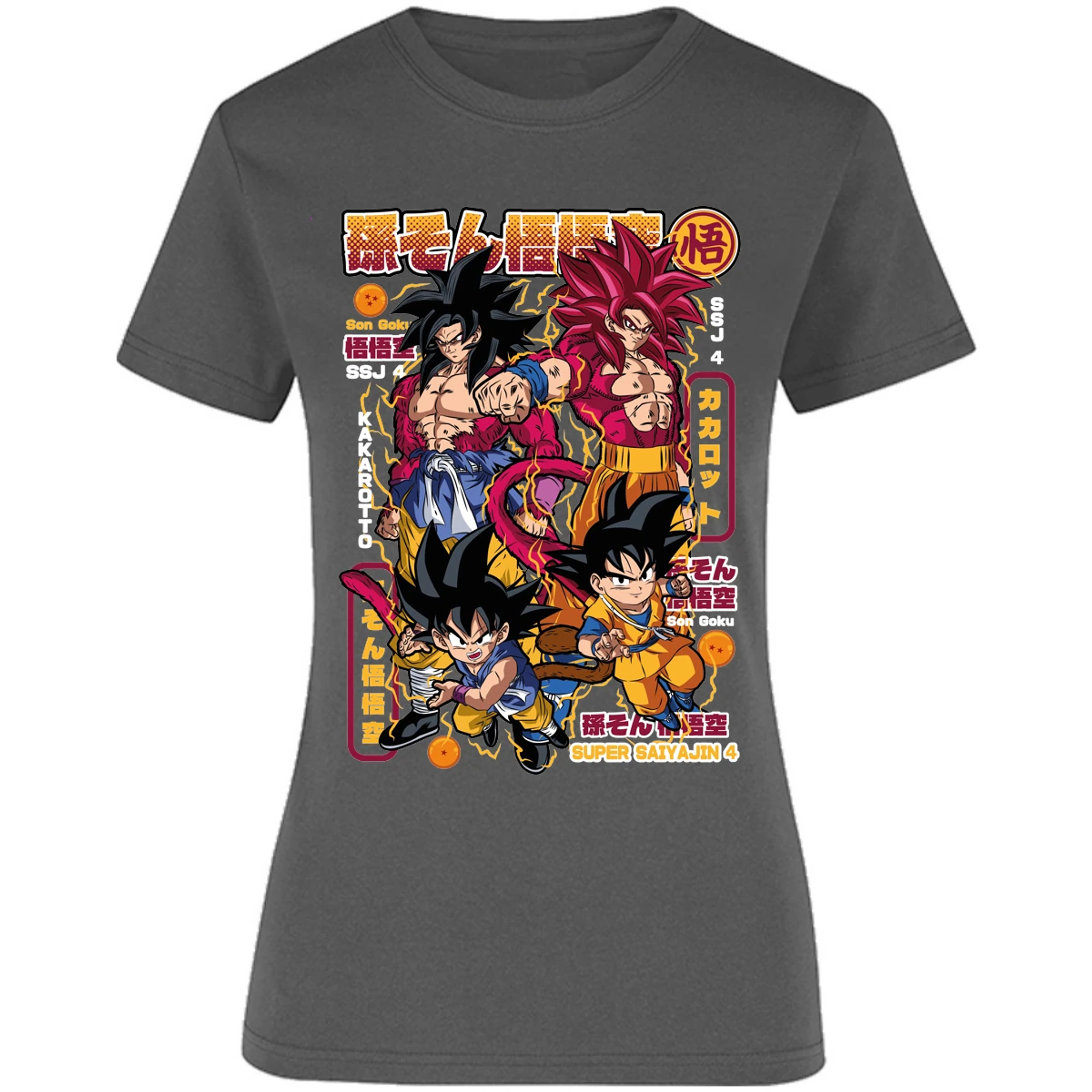 Blusa Dragon Ball Goku Ssj4 Blusa para Mujer 16