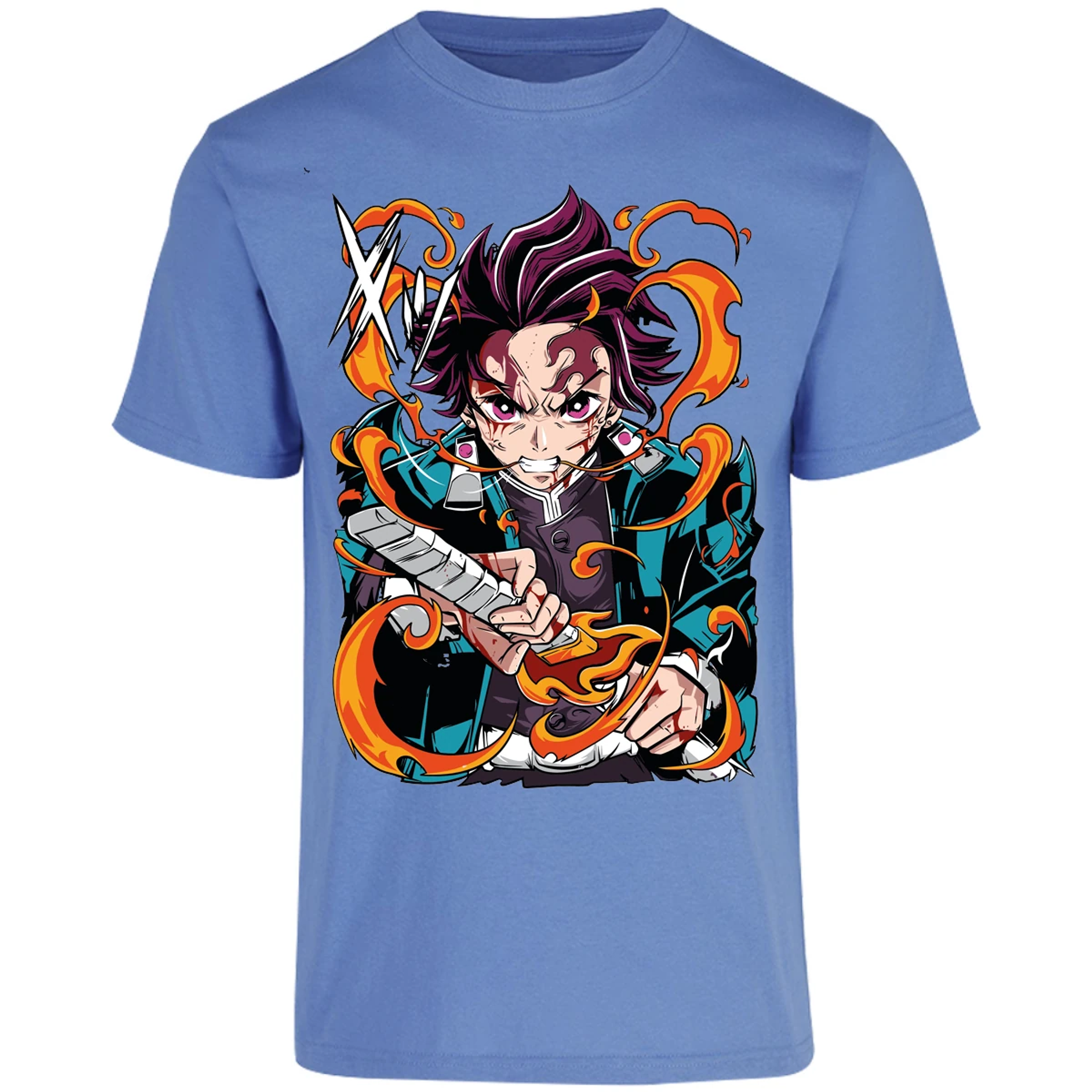 Playera Demon Slayer Tanjiro Kamado Breath para Adulto 28