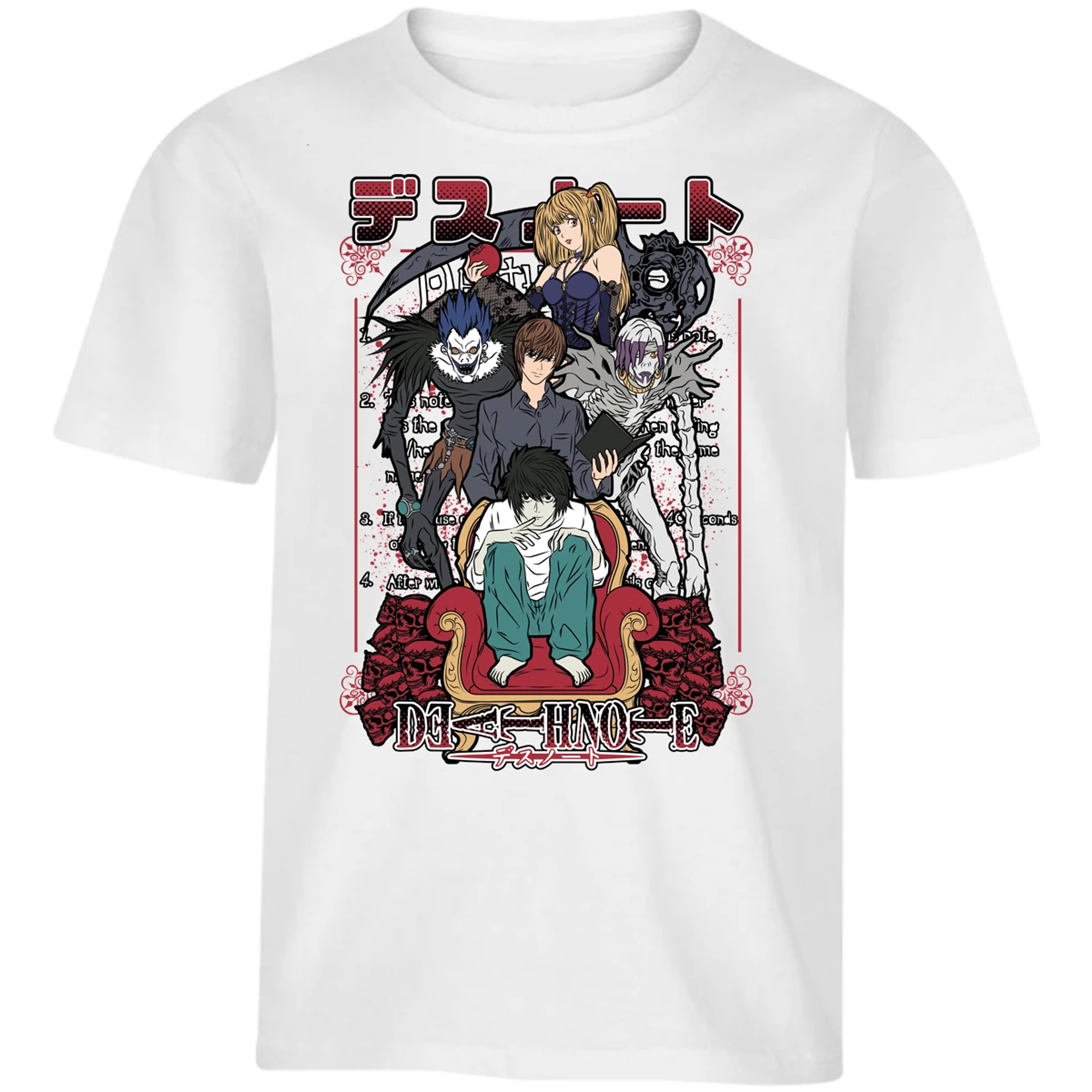 Playera Dragon Ball Death Note Anime para Niño 3