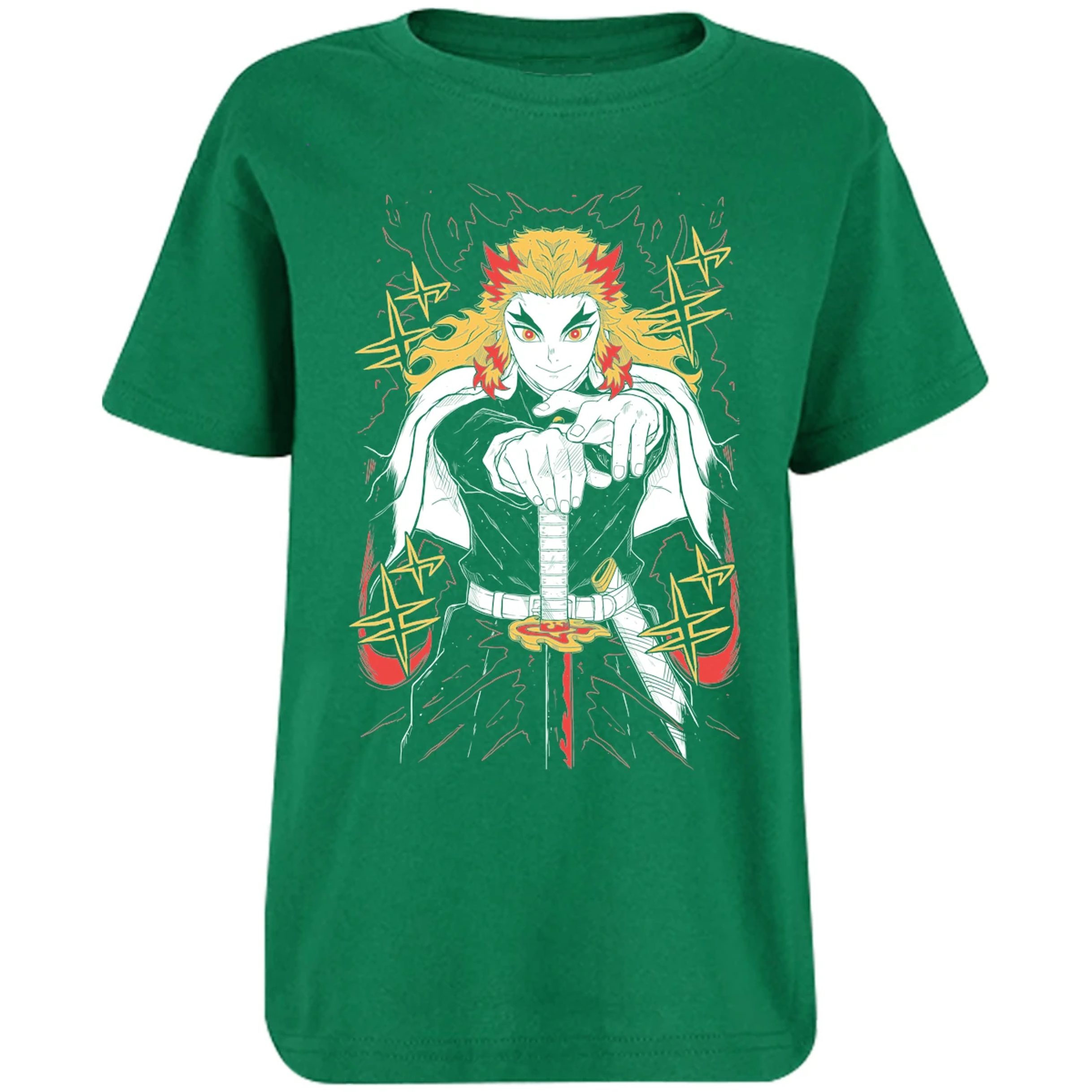 Playera Demon Slayer Rengoku para Niño 3