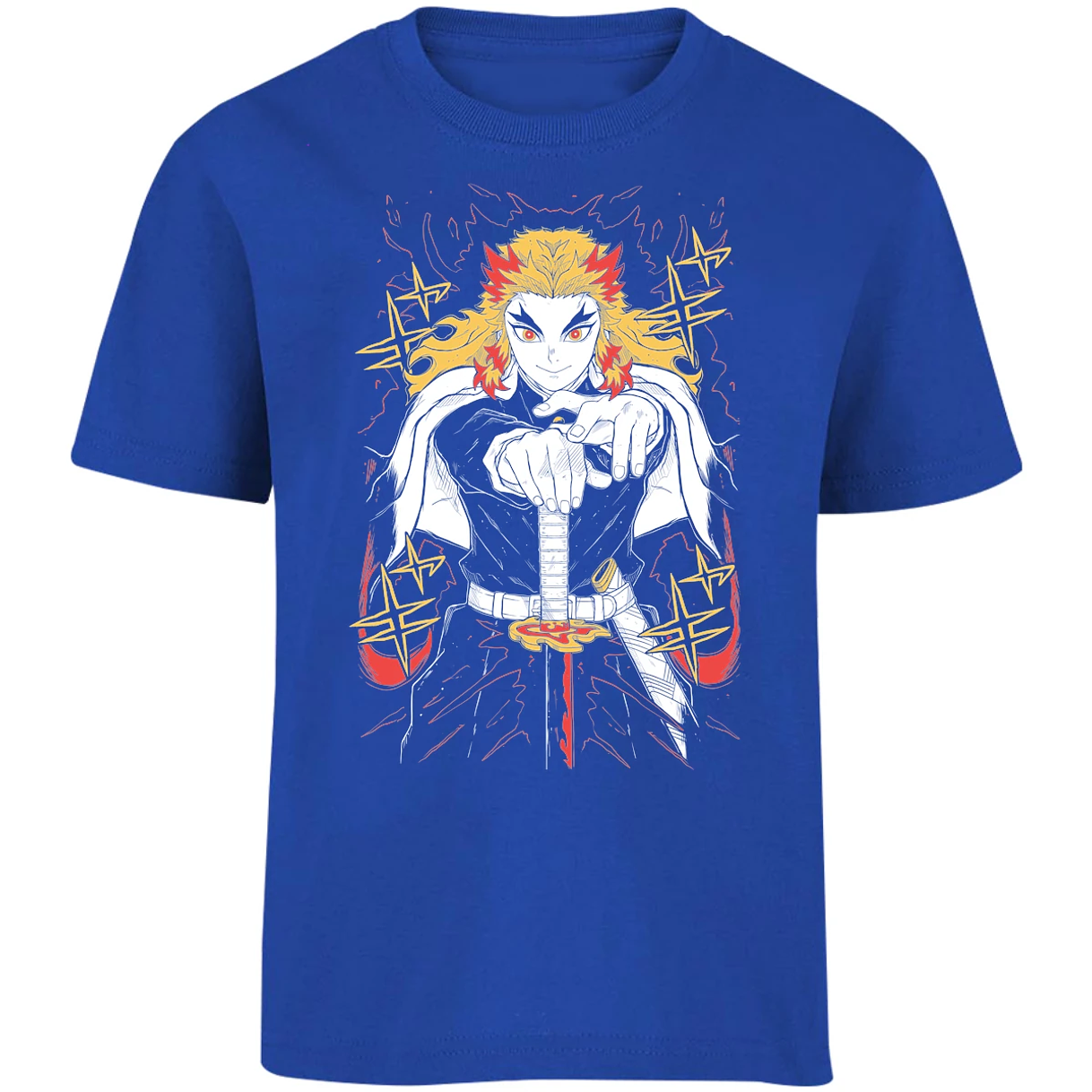 Playera Demon Slayer Rengoku para Niño 7