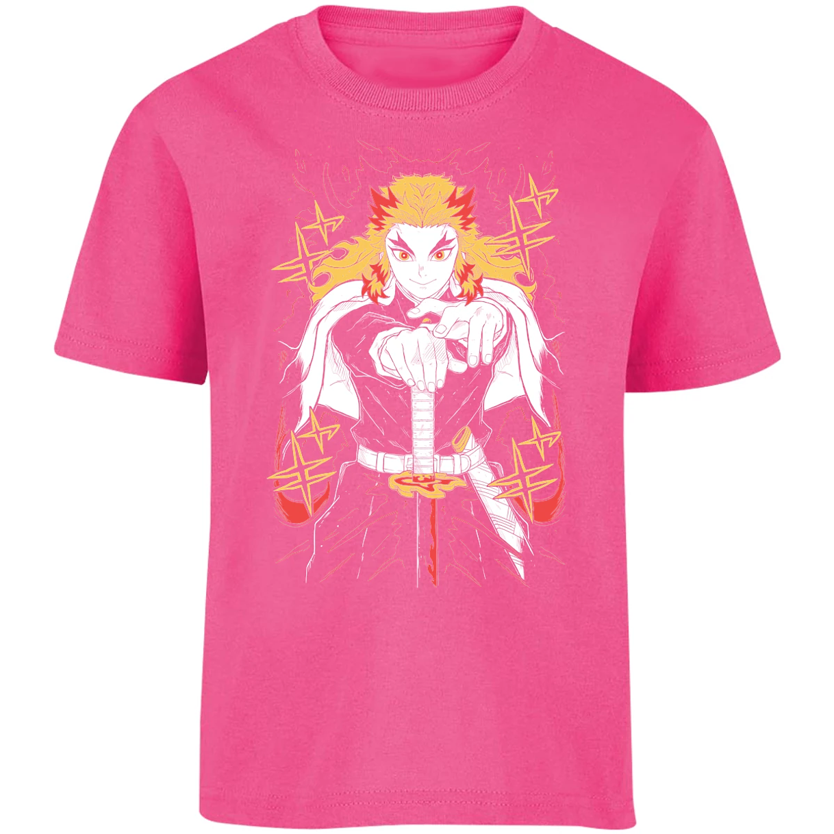 Playera Demon Slayer Rengoku para Niño 17