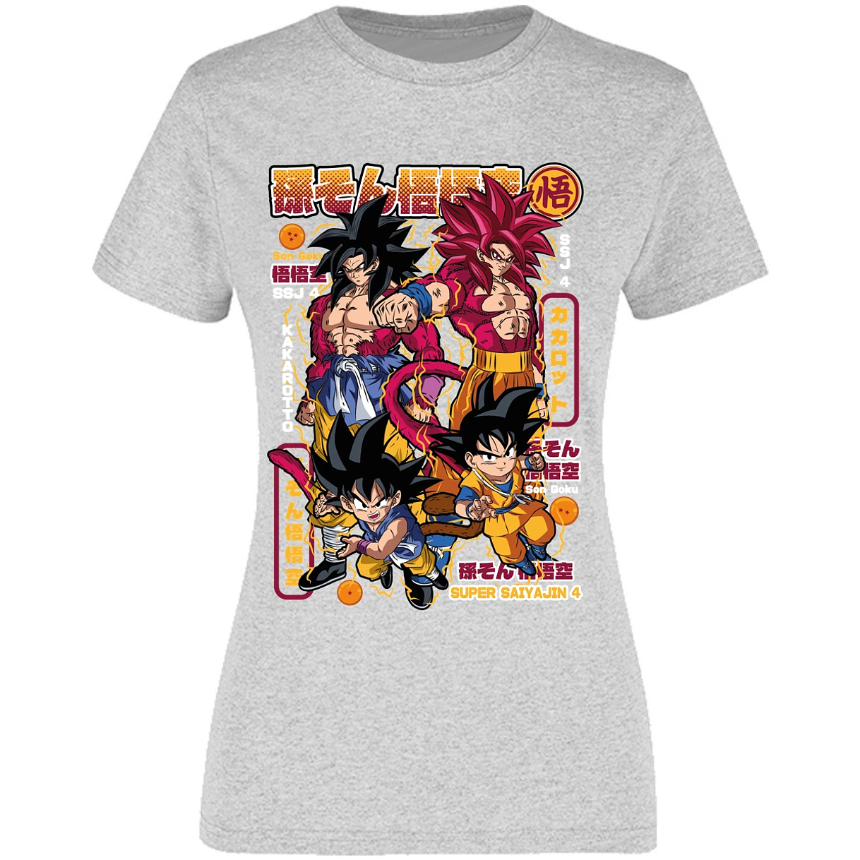 Blusa Dragon Ball Goku Ssj4 Blusa para Mujer 13
