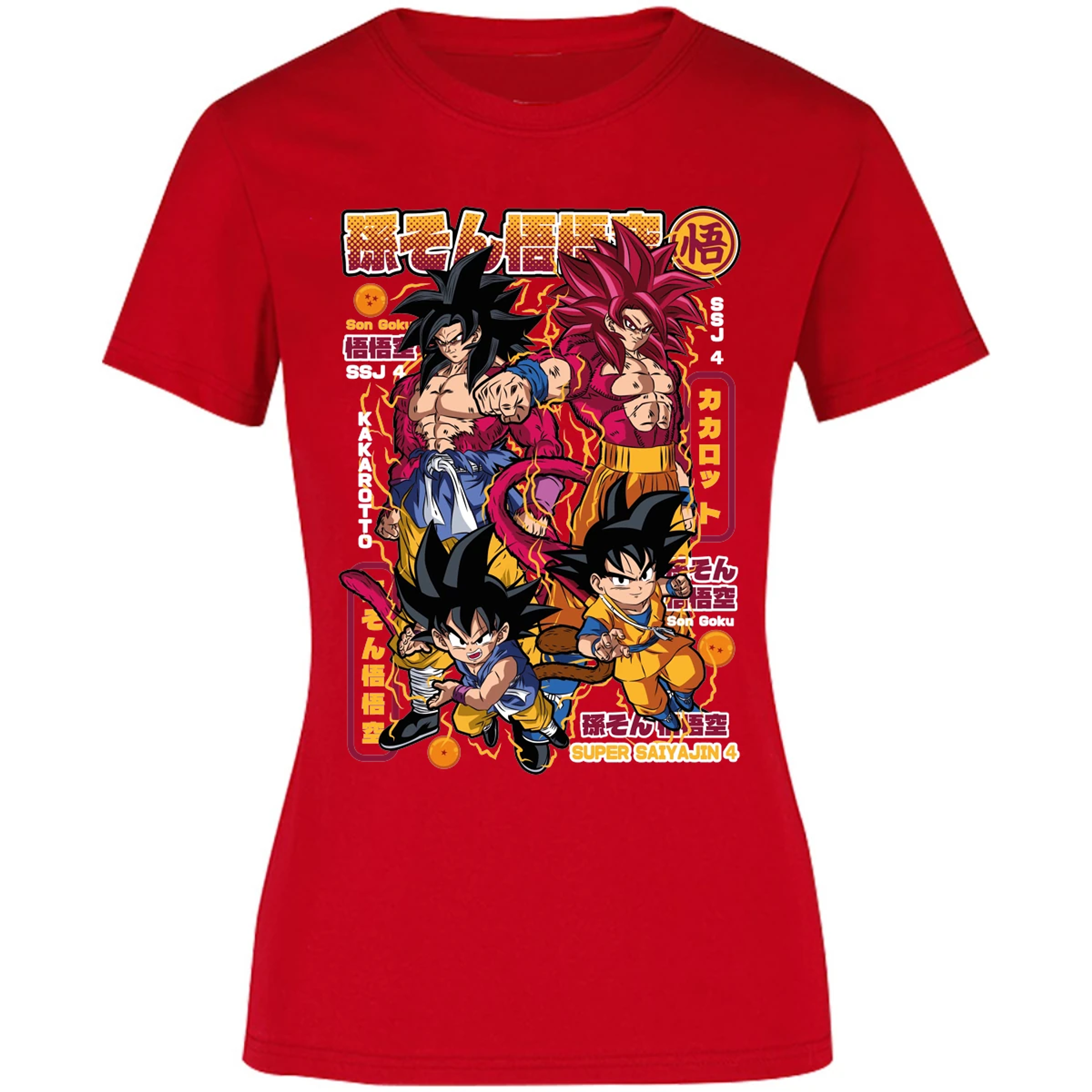 Blusa Dragon Ball Goku Ssj4 Blusa para Mujer 17