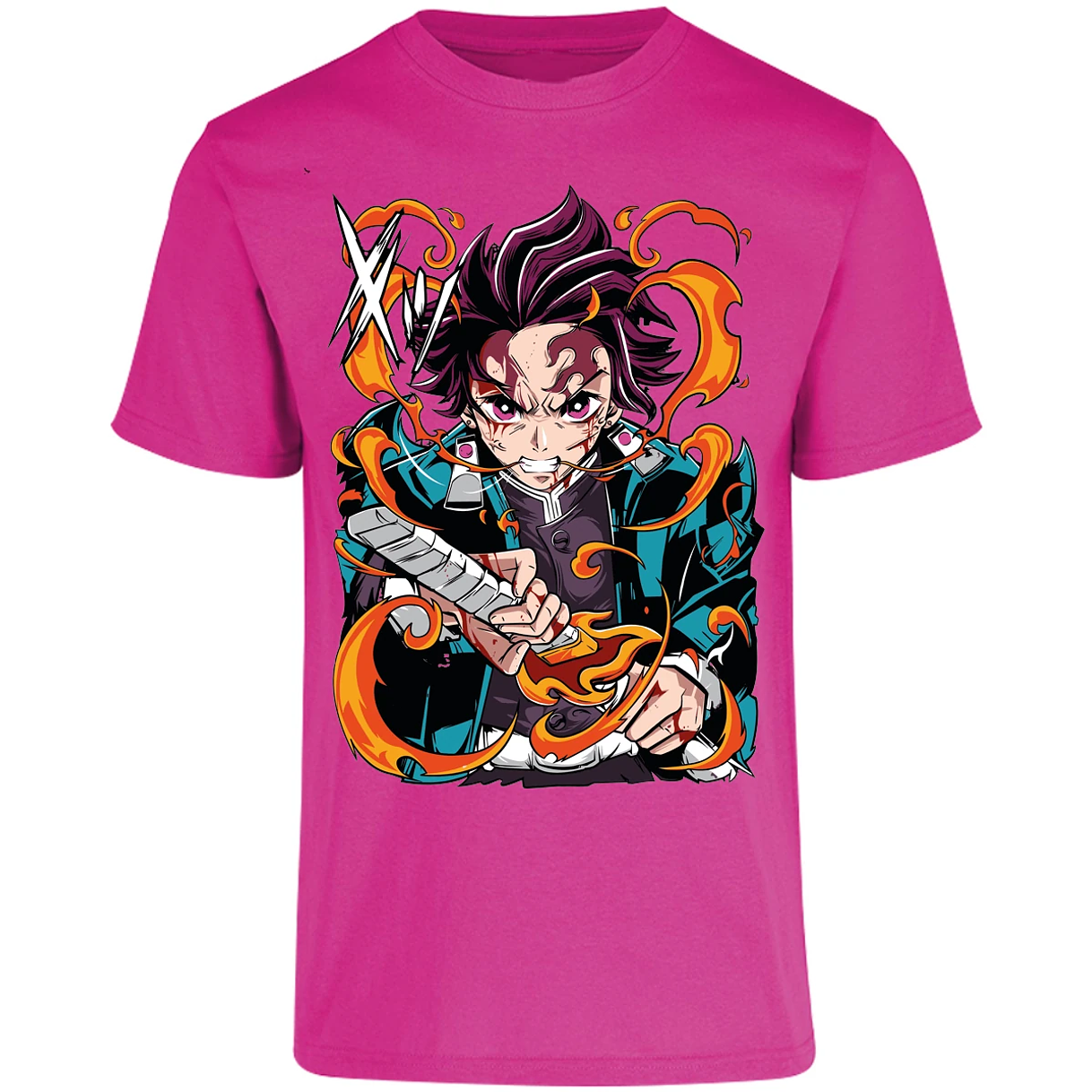 Playera Demon Slayer Tanjiro Kamado Breath para Adulto 9