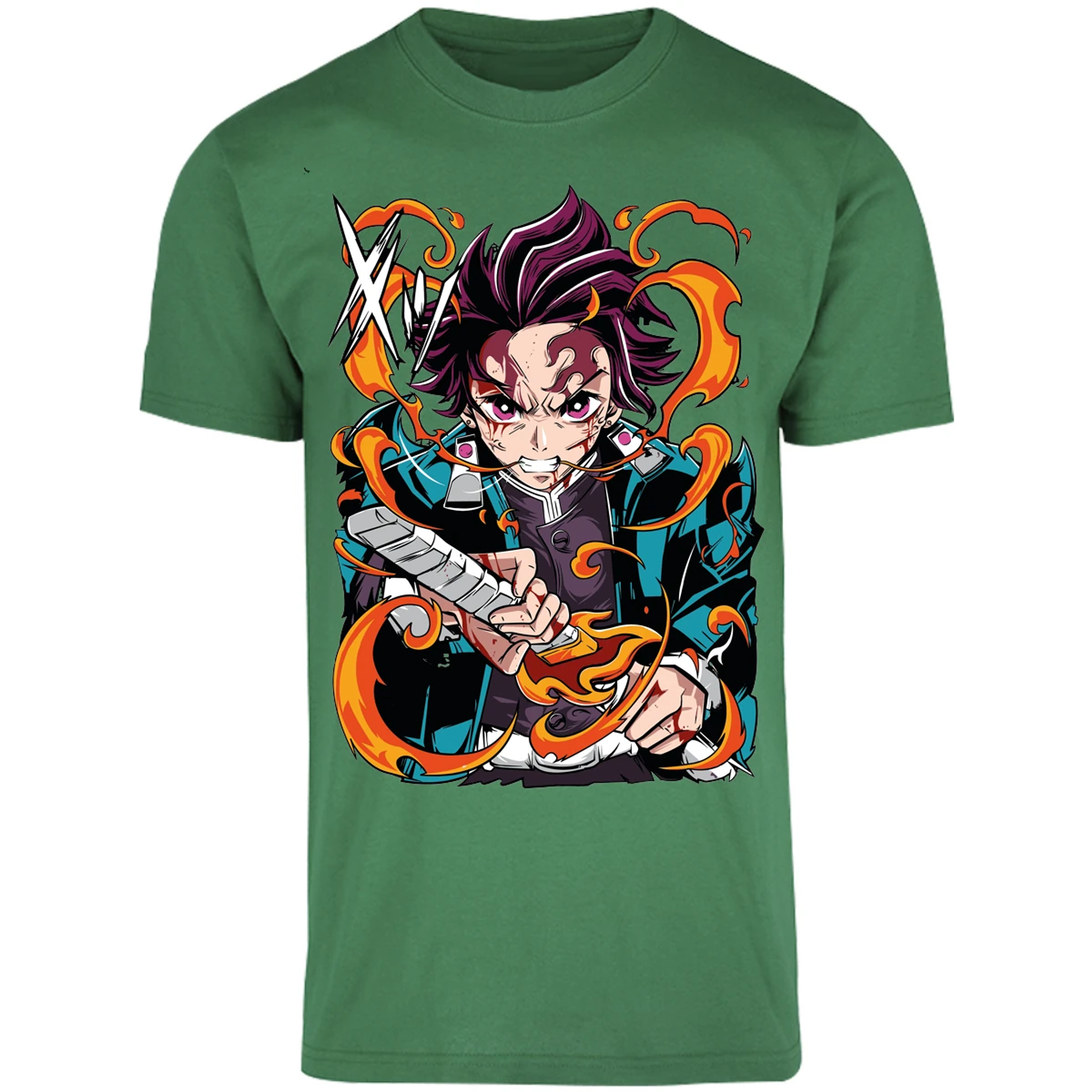 Playera Demon Slayer Tanjiro Kamado Breath para Adulto 21