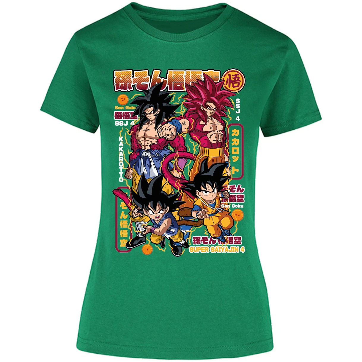 Blusa Dragon Ball Goku Ssj4 Blusa para Mujer 1
