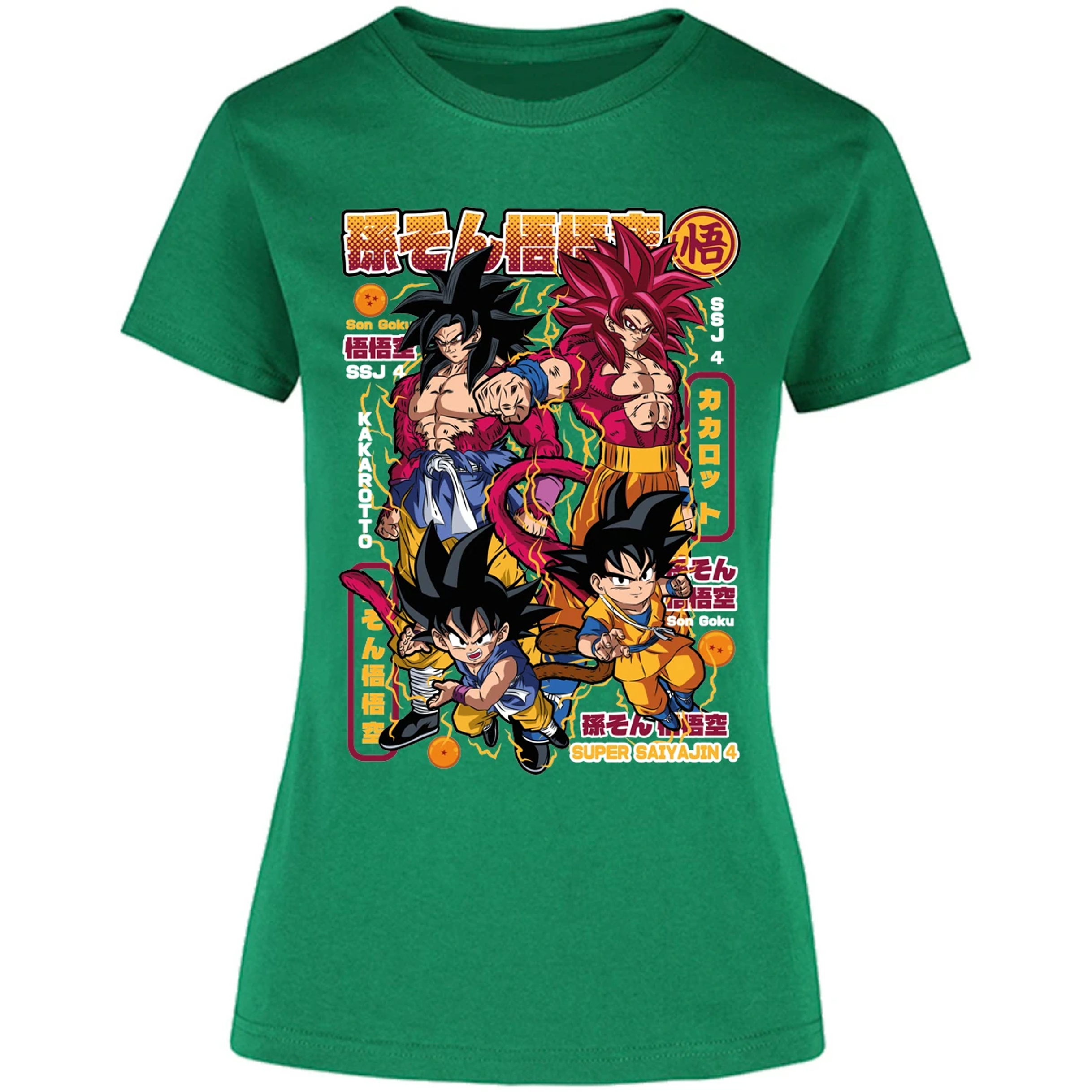 Blusa Dragon Ball Goku Ssj4 Blusa para Mujer 1