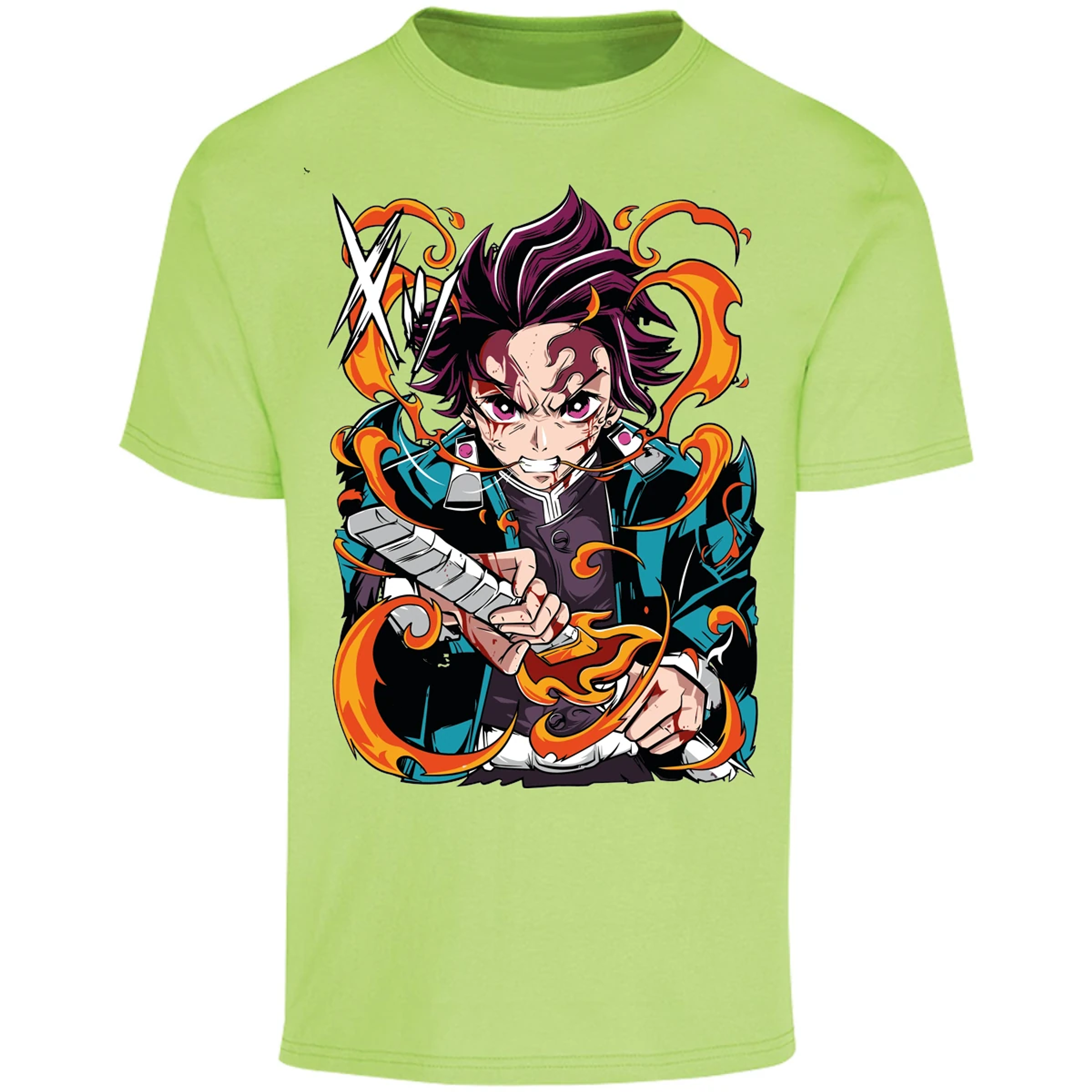 Playera Demon Slayer Tanjiro Kamado Breath para Adulto 17