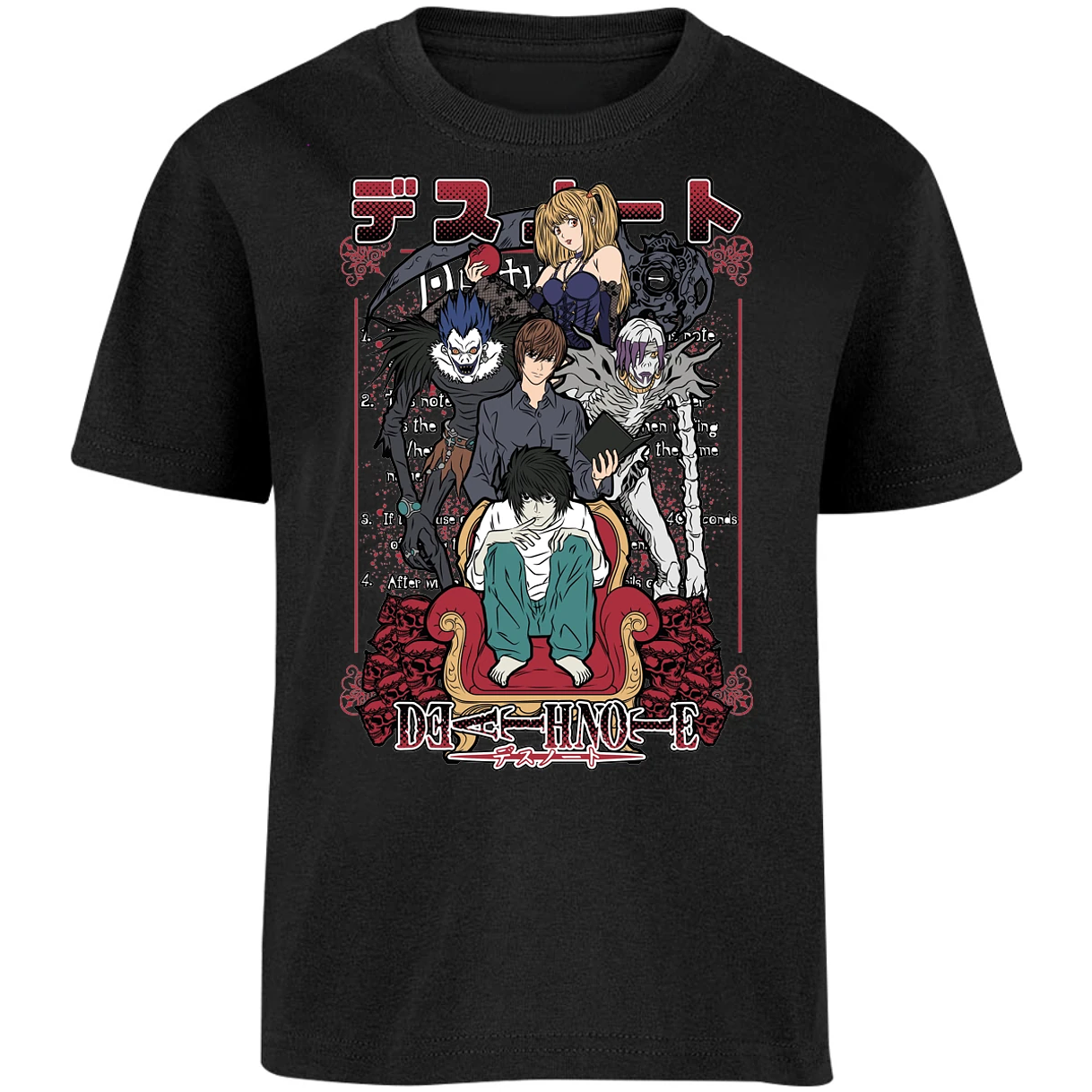 Playera Dragon Ball Death Note Anime para Niño 7