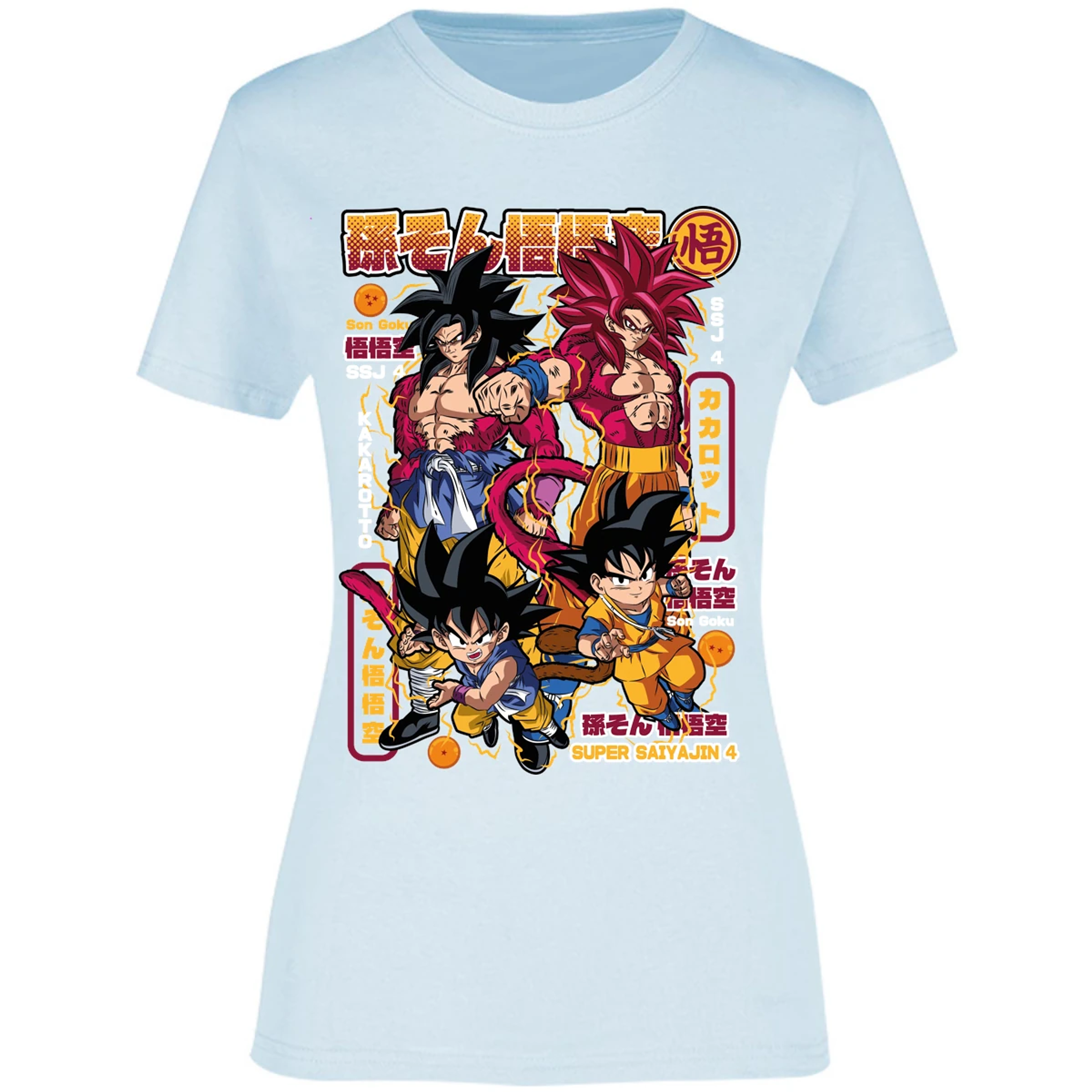 Blusa Dragon Ball Goku Ssj4 Blusa para Mujer 15