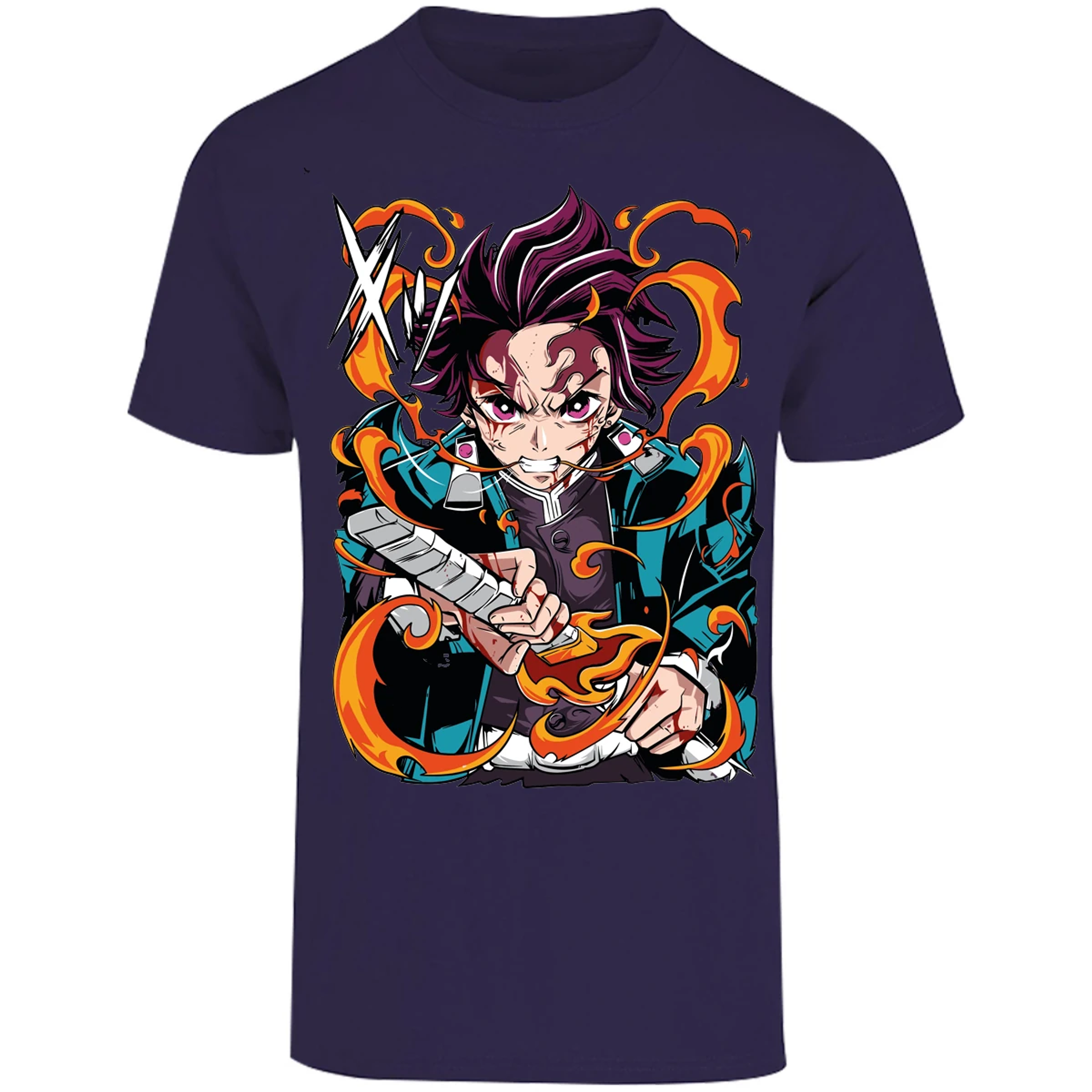 Playera Demon Slayer Tanjiro Kamado Breath para Adulto 12
