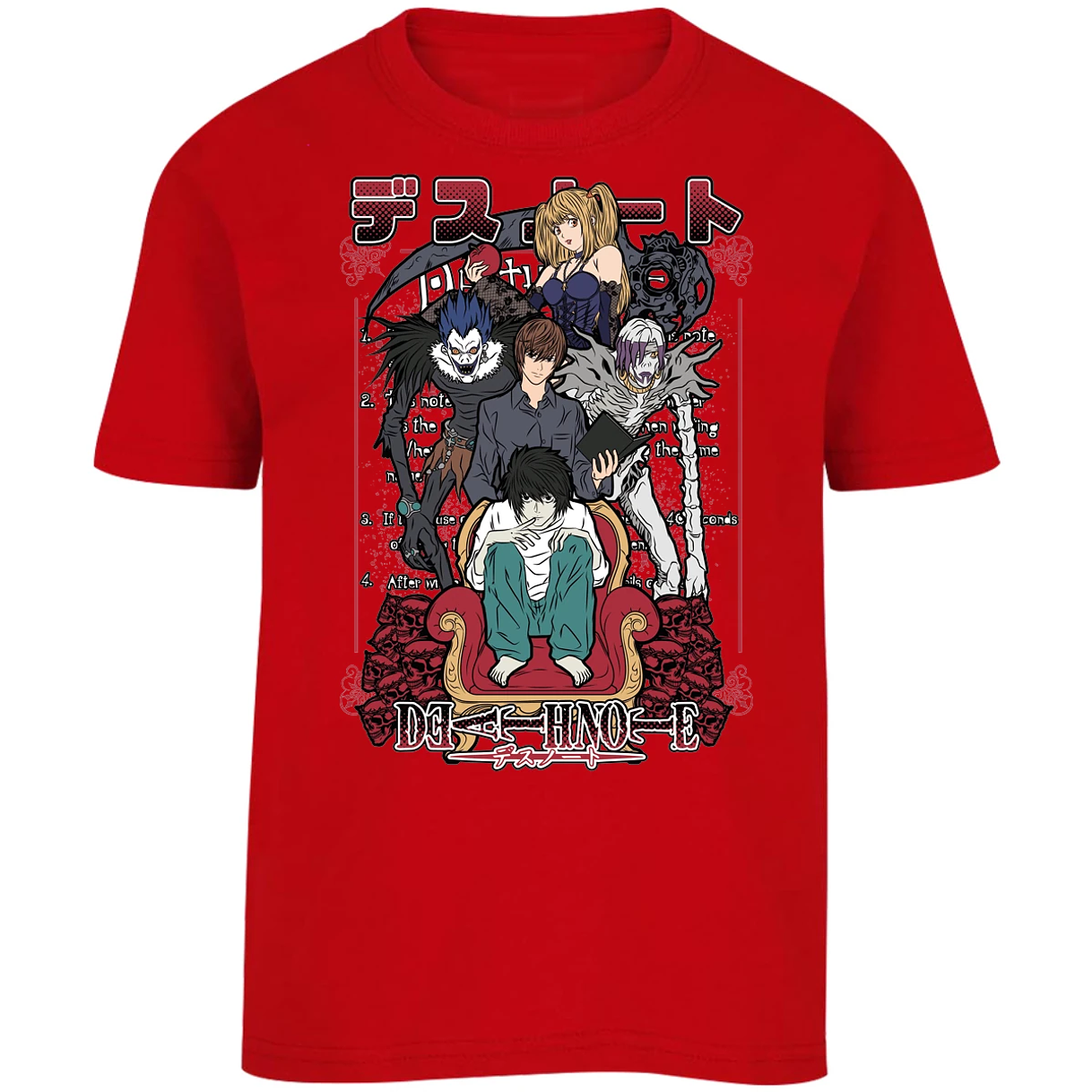Playera Dragon Ball Death Note Anime para Niño 13
