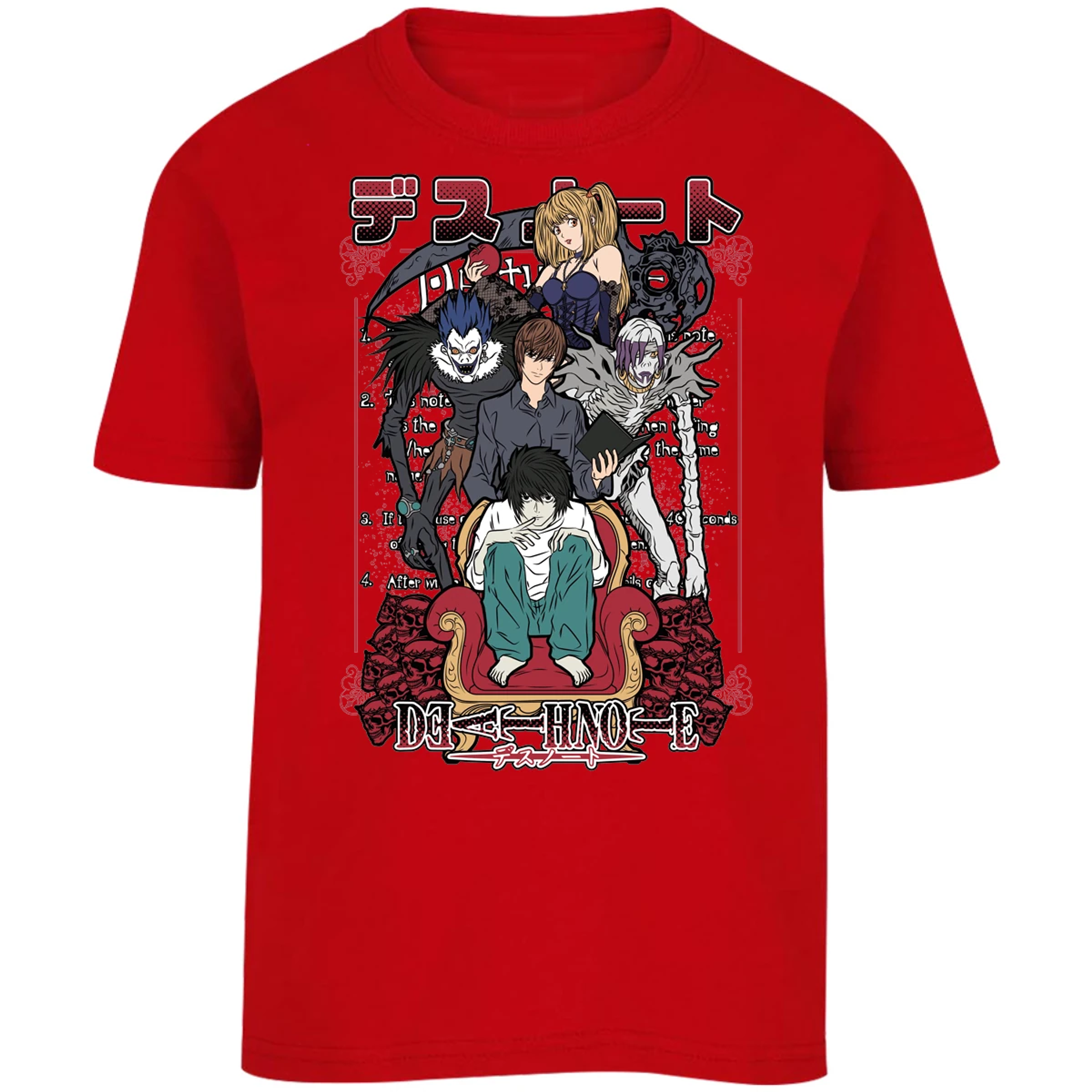 Playera Dragon Ball Death Note Anime para Niño 13