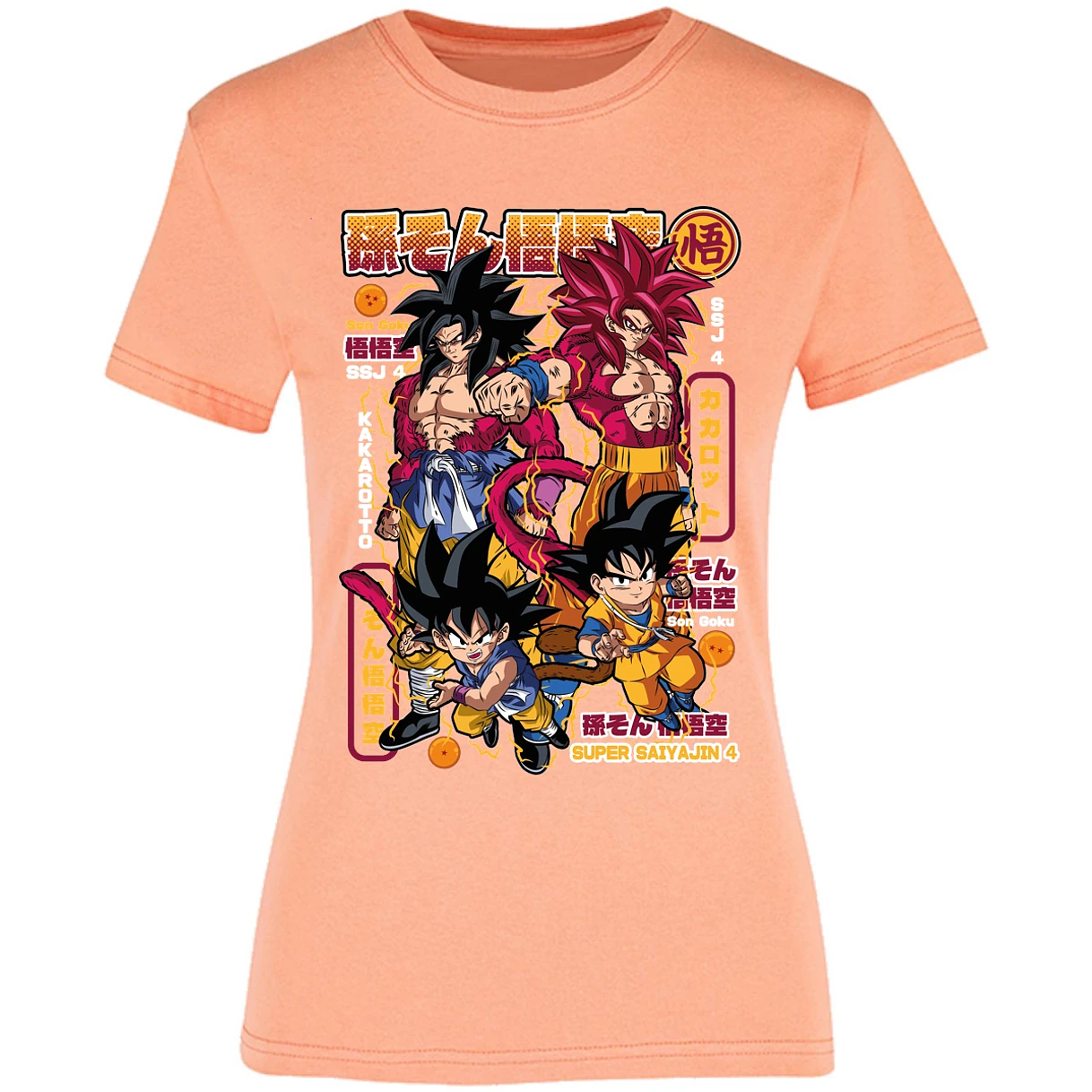 Blusa Dragon Ball Goku Ssj4 Blusa para Mujer 9