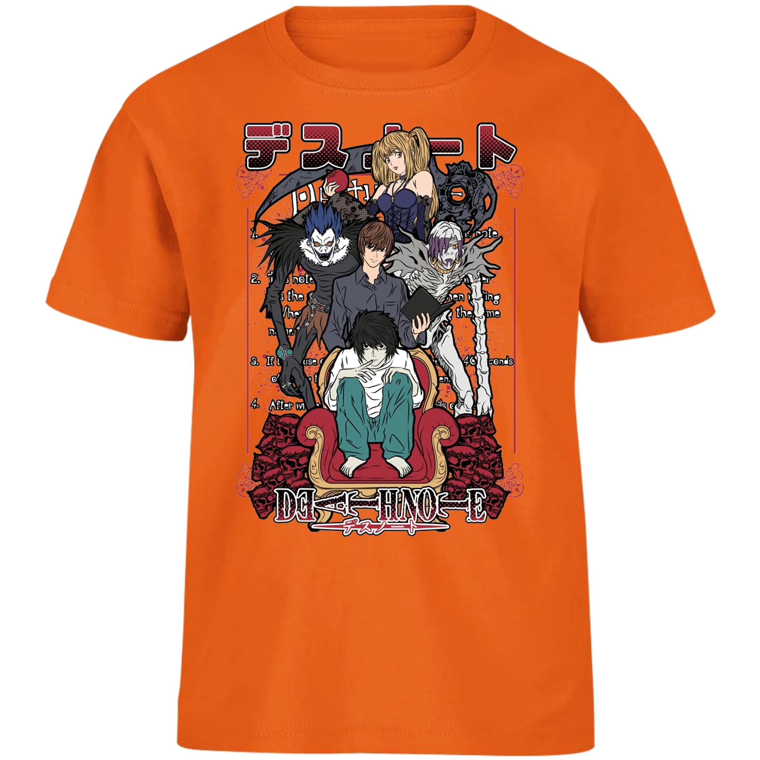 Playera Dragon Ball Death Note Anime para Niño 14