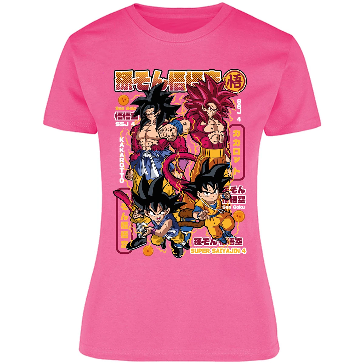 Blusa Dragon Ball Goku Ssj4 Blusa para Mujer 3
