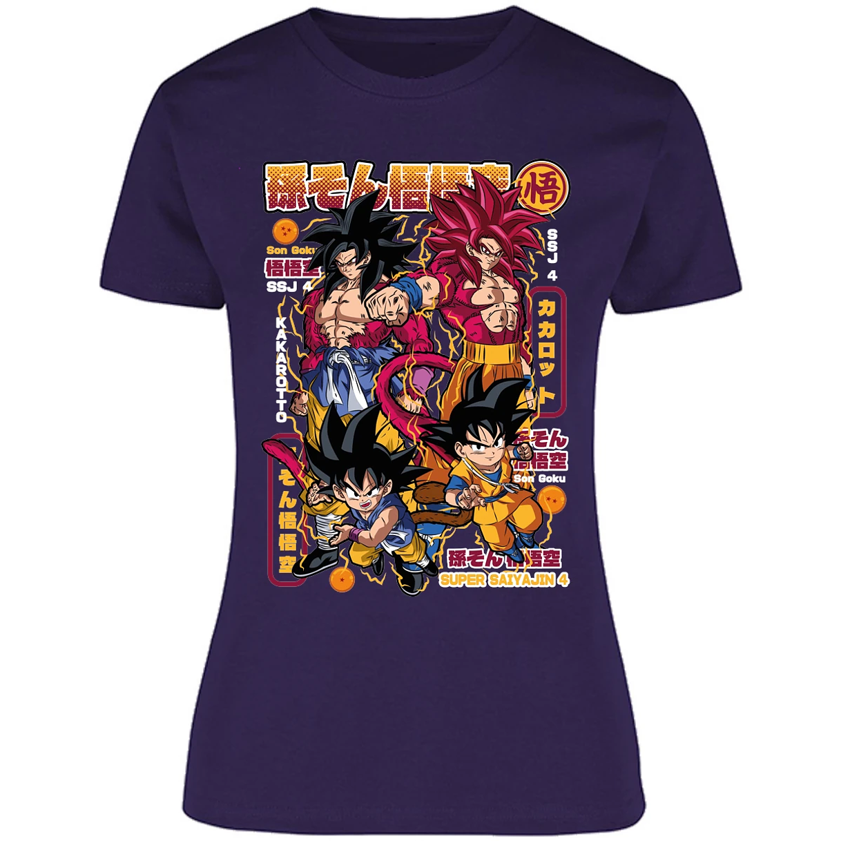 Blusa Dragon Ball Goku Ssj4 Blusa para Mujer 4