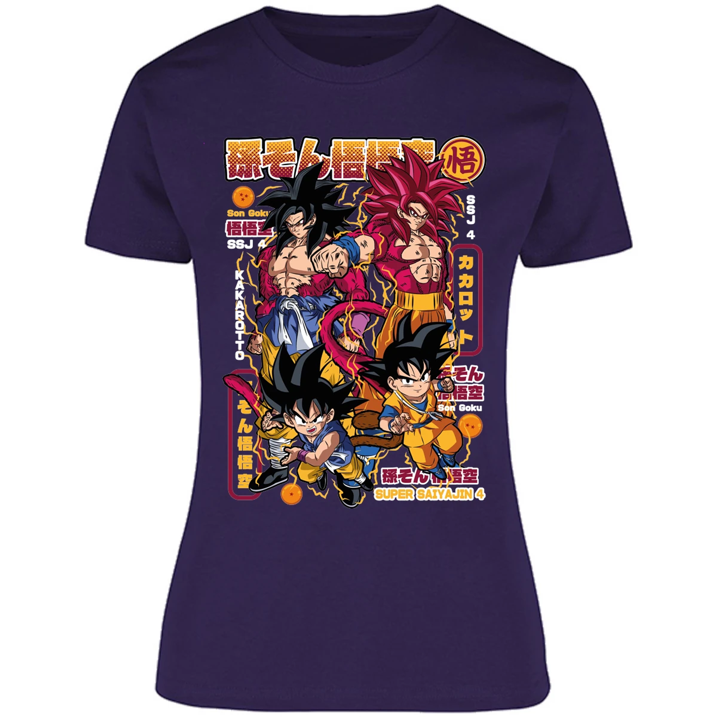 Blusa Dragon Ball Goku Ssj4 Blusa para Mujer 4